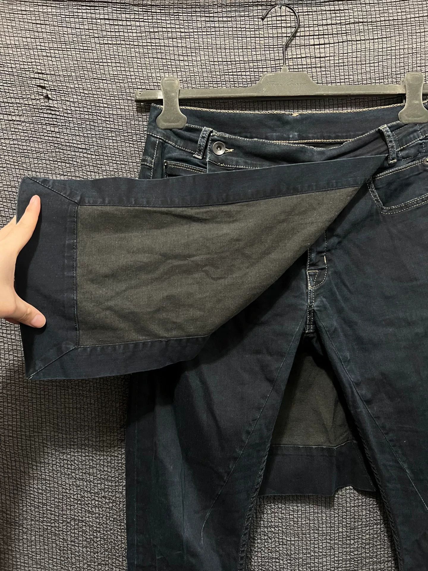 Rick Owens rick owens elastic denim skirt pants Size 26" / US 2 / IT 38 - 3 Thumbnail