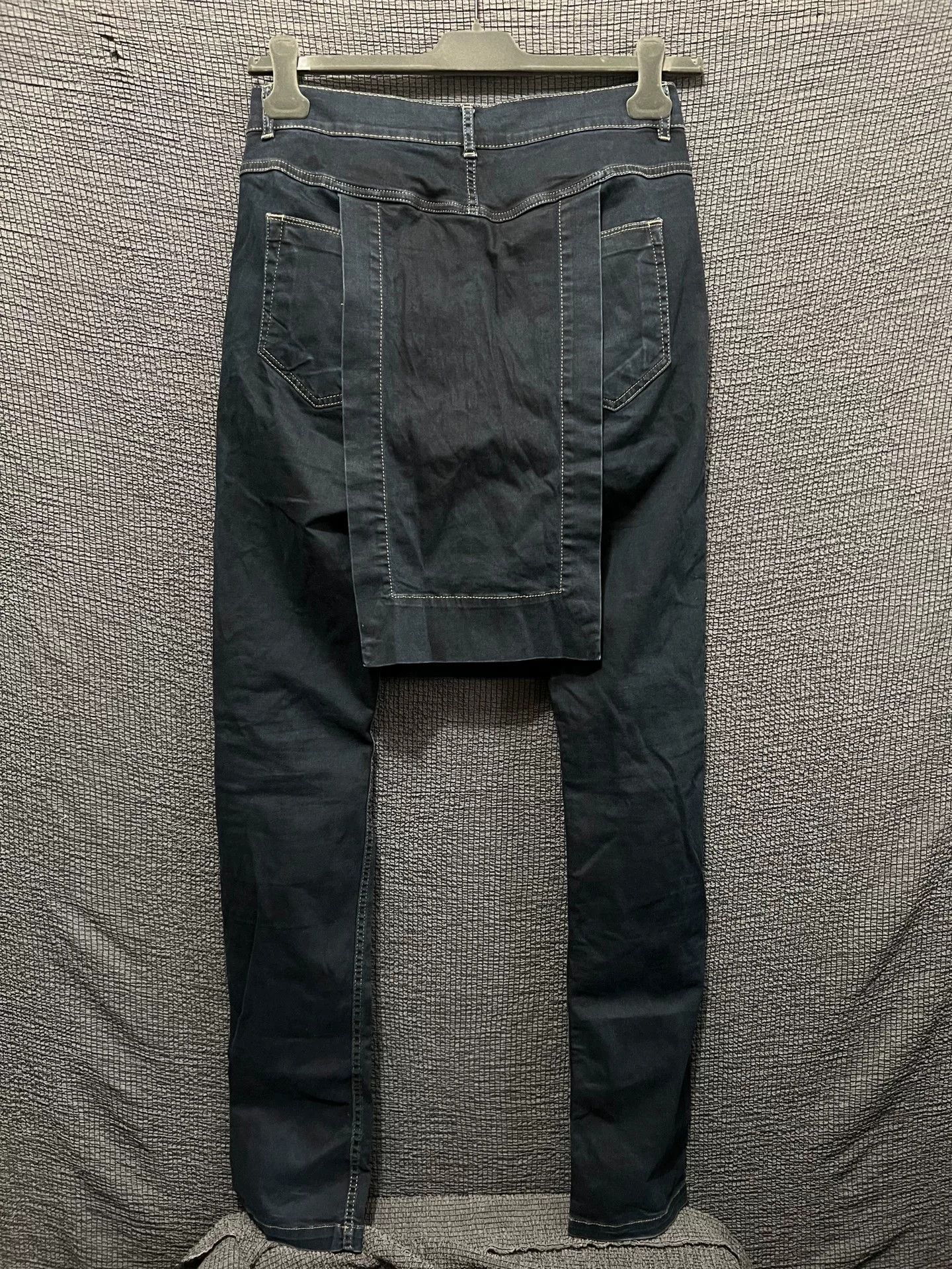 Rick Owens rick owens elastic denim skirt pants Size 26" / US 2 / IT 38 - 2 Thumbnail