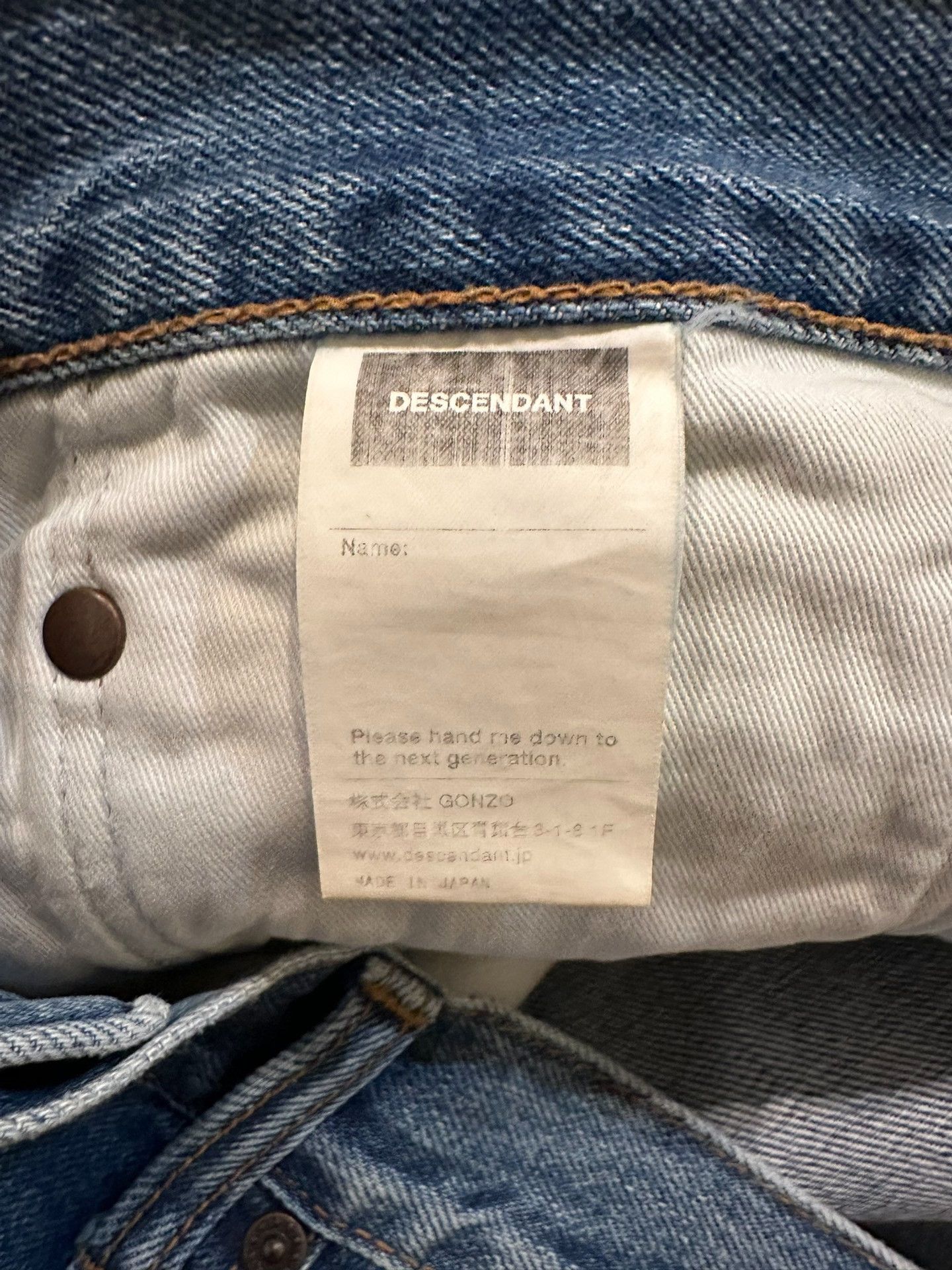 Descendant blue distressed washed denim pants Size US 30 / EU 46 - 7 Thumbnail