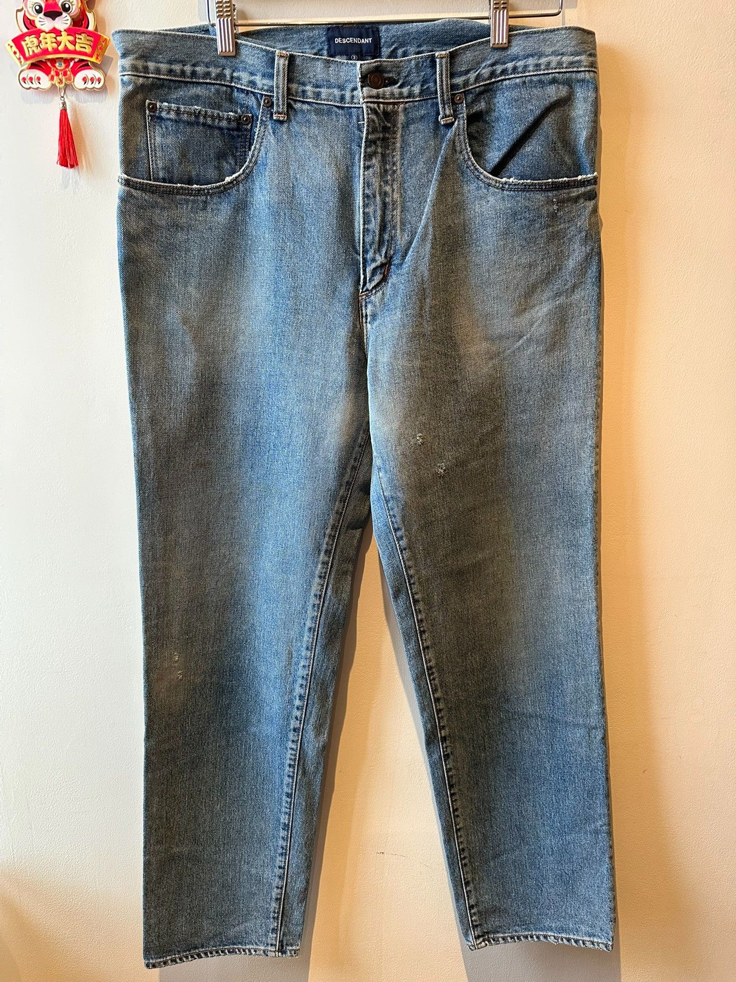 Descendant blue distressed washed denim pants Size US 30 / EU 46 - 2 Thumbnail