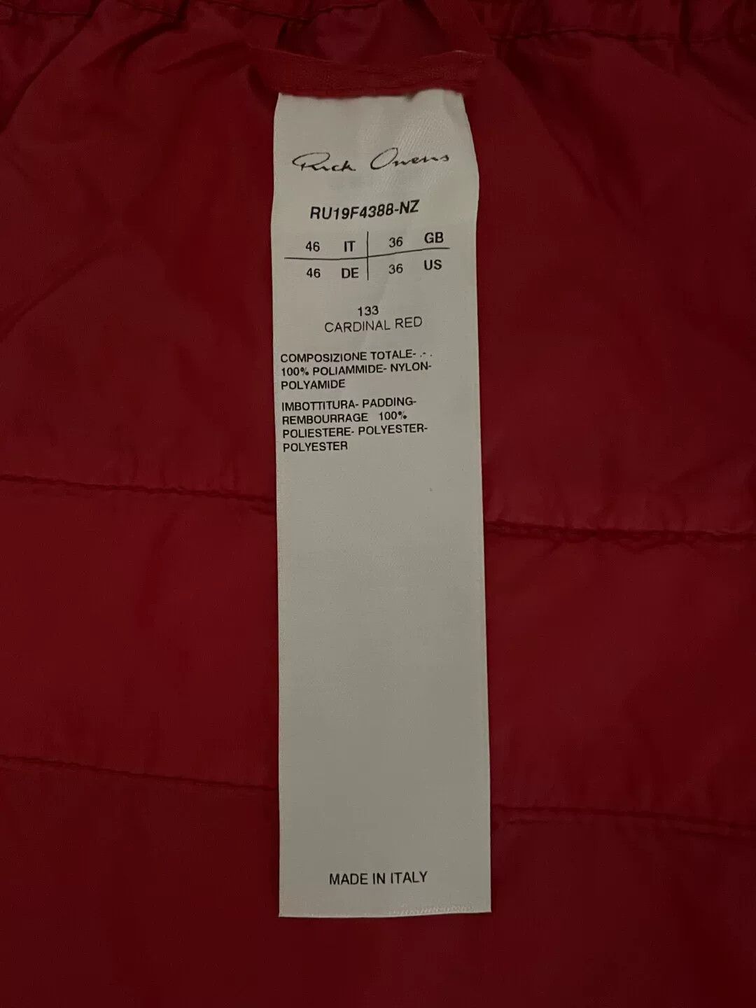 Rick Owens rick owens red slim-fit jogger pants Size US 34 / EU 50 - 5 Thumbnail