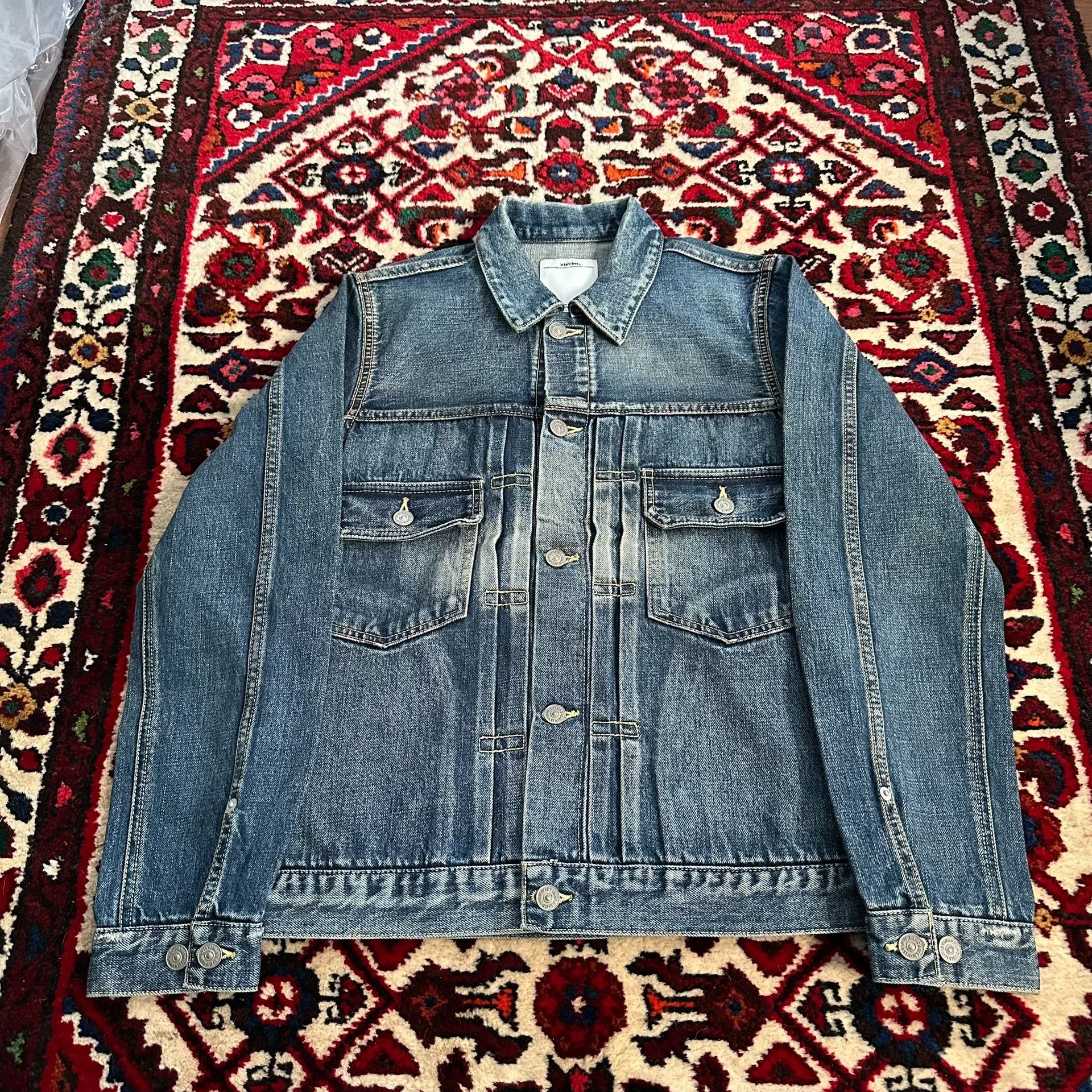 Visvim visvim 11aw 101 yellow mud denim jacket Size US S / EU 44-46 / 1 - 3 Thumbnail