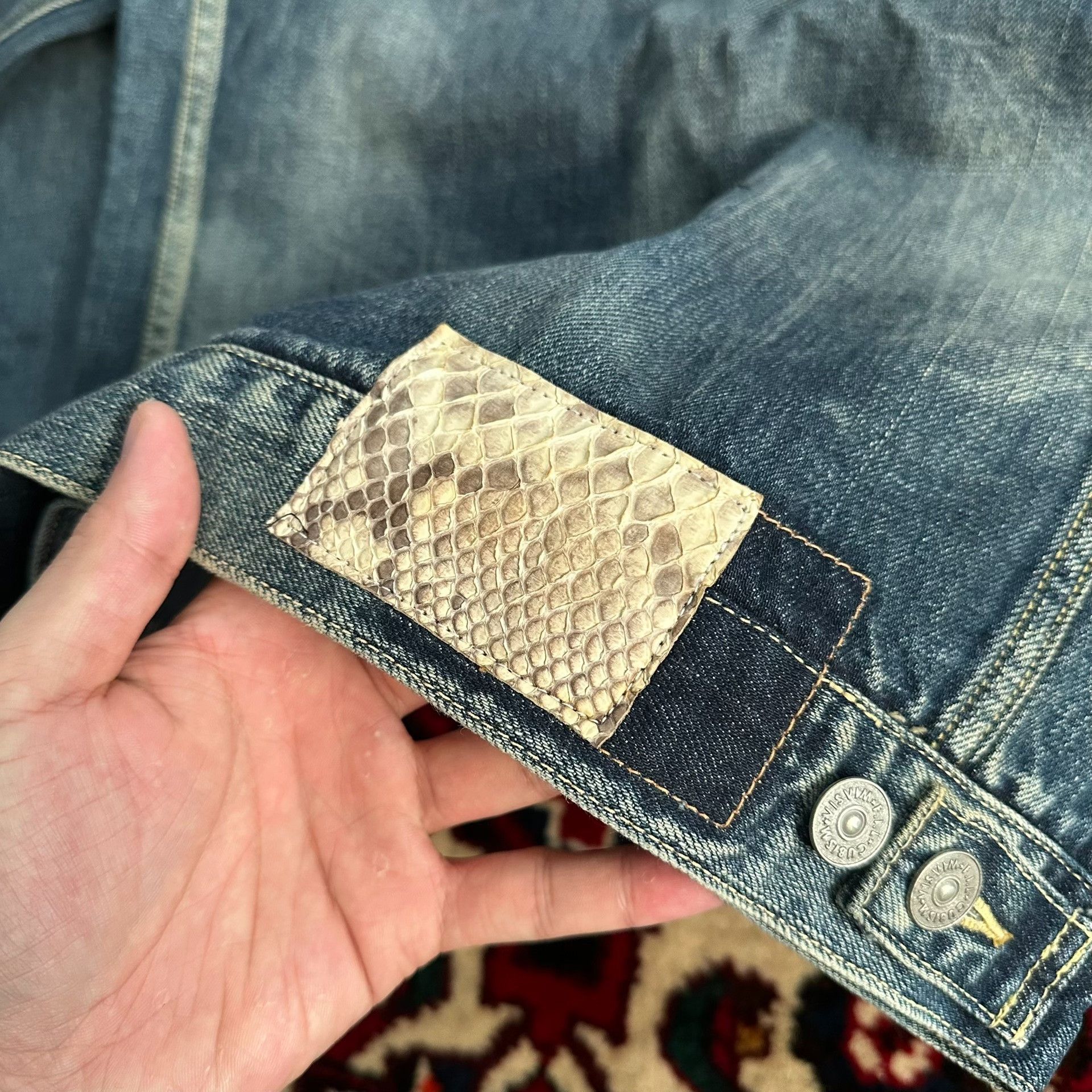 Visvim visvim 11aw 101 yellow mud denim jacket Size US S / EU 44-46 / 1 - 6 Thumbnail