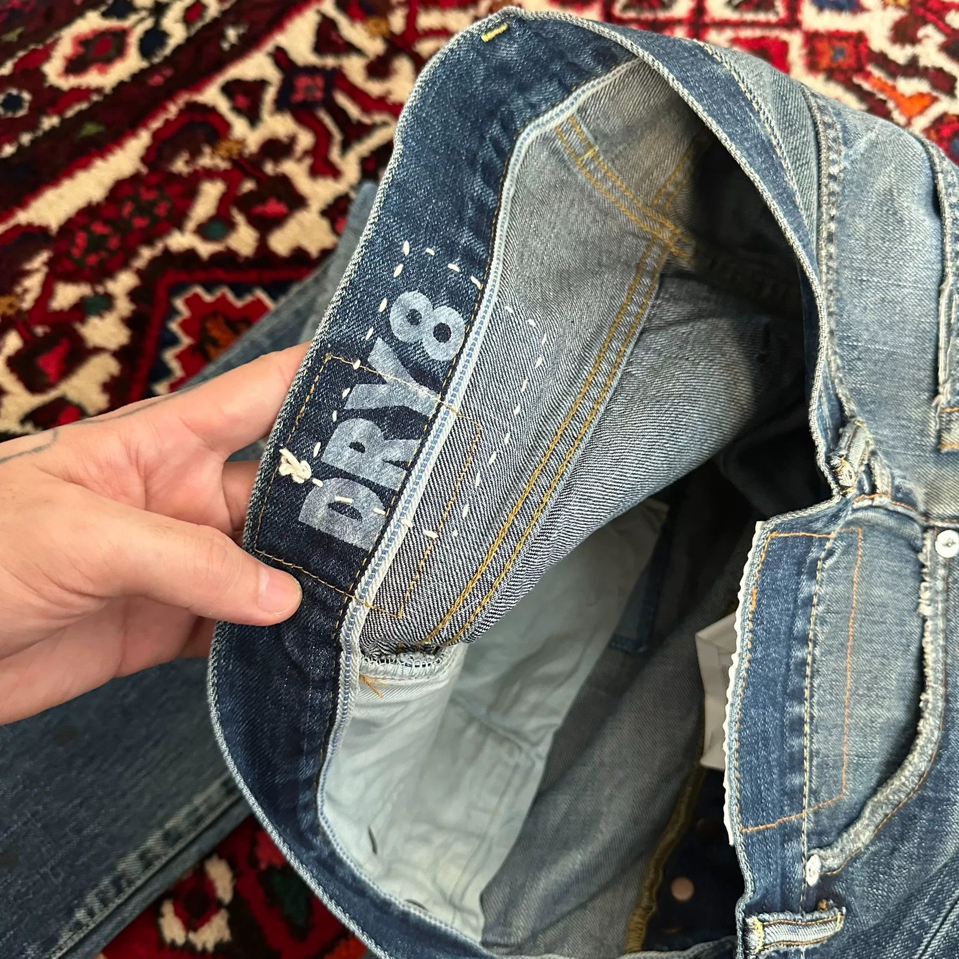 Visvim visvim dry8 distressed denim pants size 3 Size US 31 - 6 Thumbnail