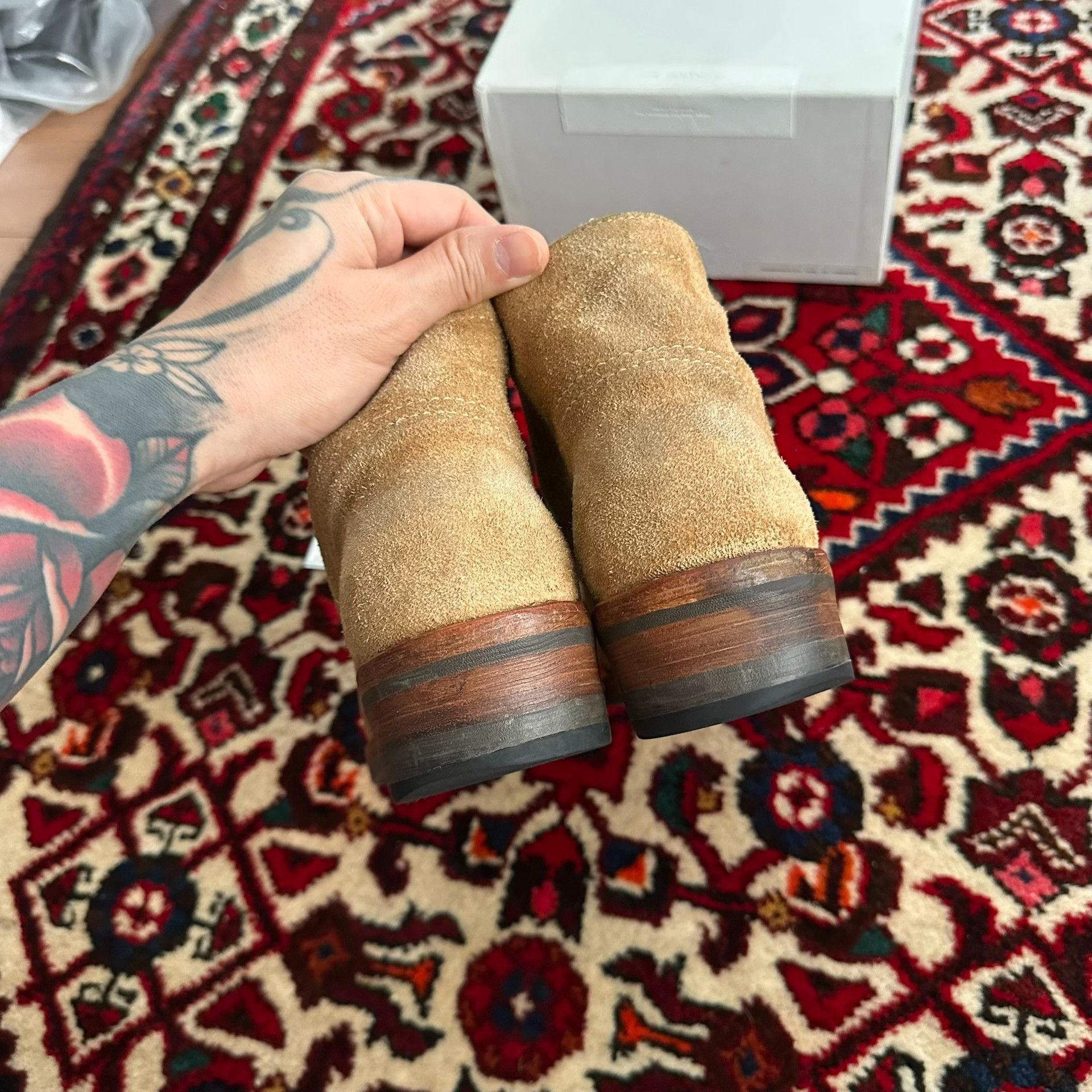 Visvim visvim brigadier suede boots in camel Size US 8 / EU 41 - 8 Thumbnail