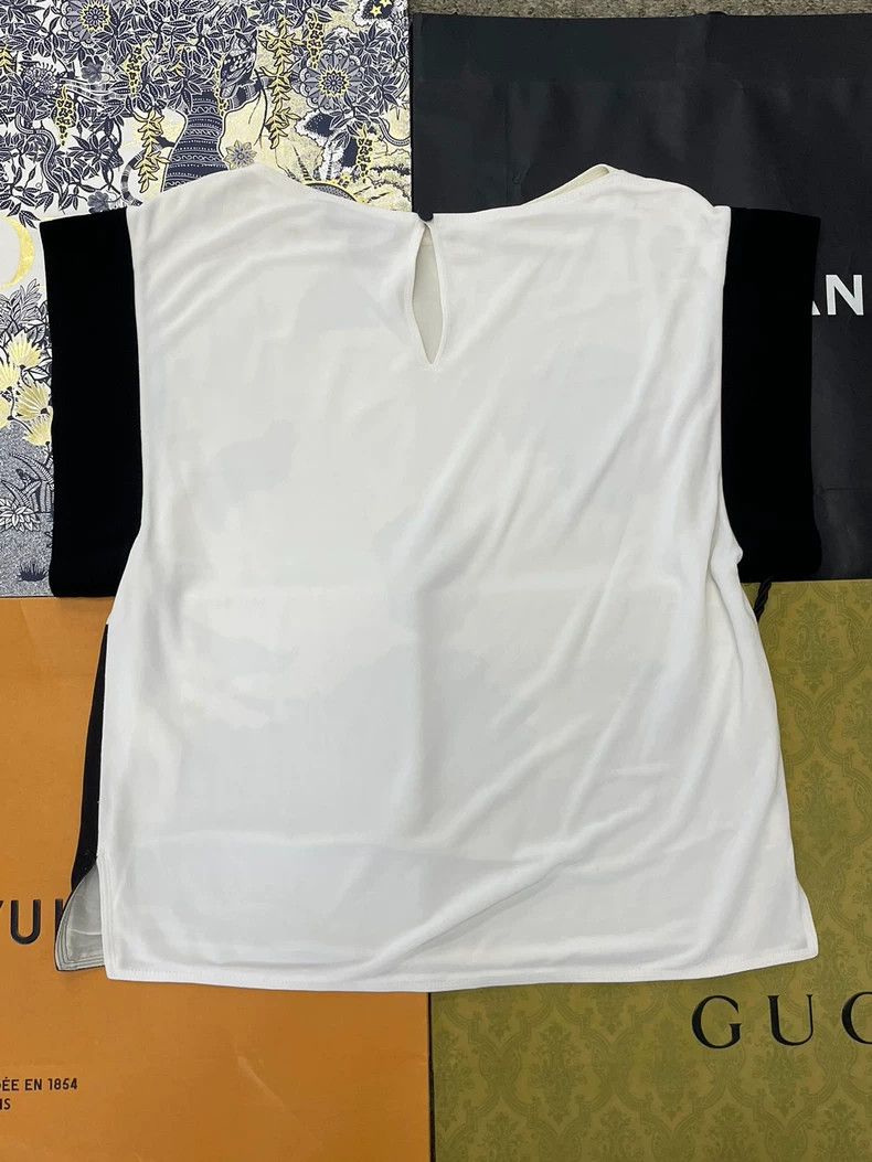 Louis Vuitton LV Black White Print Short Sleeve Top Size US M / EU 48-50 / 2 - 2 Thumbnail