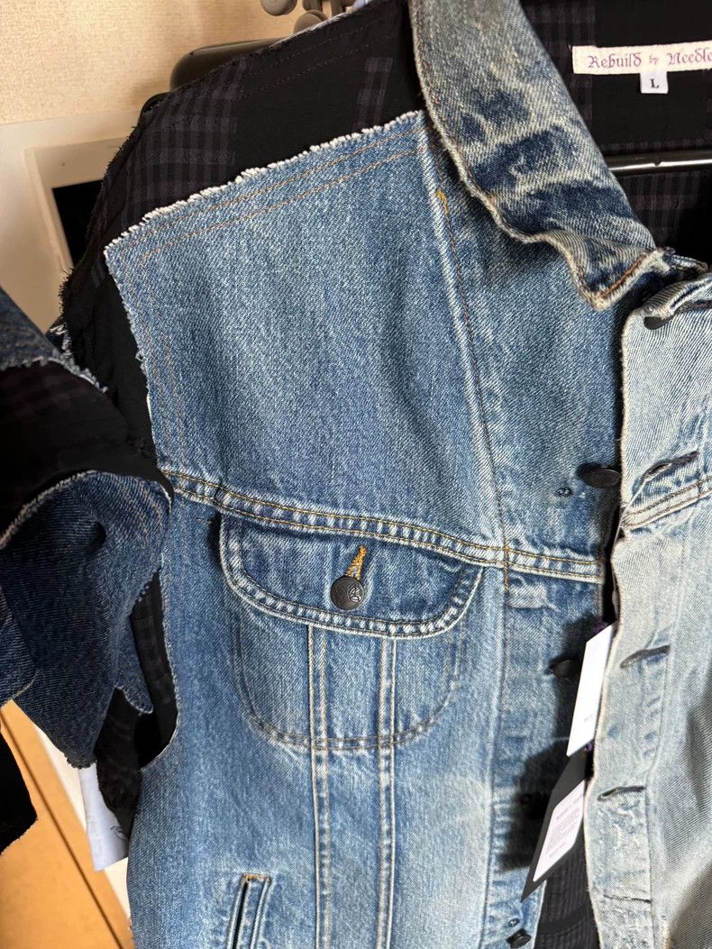 Needles Needles REBUILD BY NEEDLES Denim Jacket Size US L / EU 52-54 / 3 - 4 Thumbnail
