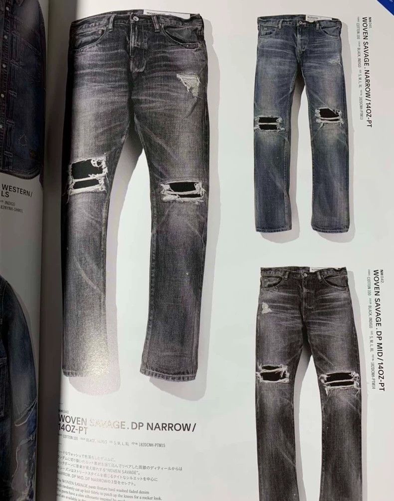 Neighborhood NEIGHBORHOOD SAVAGE.DP NARROW 14OZ-PT Size US 26 / EU 42 - 4 Thumbnail