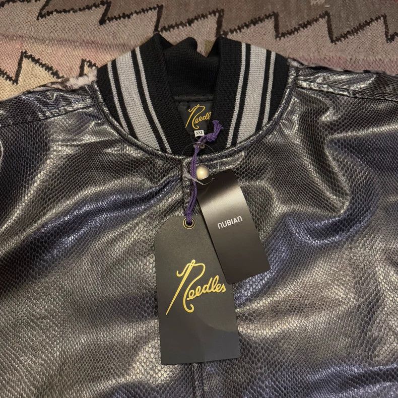 Needles Needles x Nubian Snakeskin Leopard Varsity Jacket Size US M / EU 48-50 / 2 - 2 Thumbnail