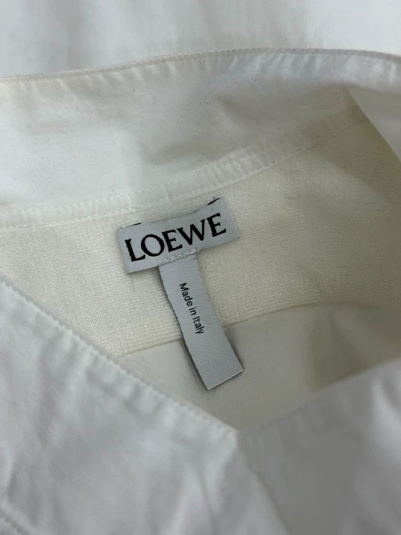 Loewe Loewe White Irregular Lace Shirt Size US XS / EU 42 / 0 - 4 Thumbnail