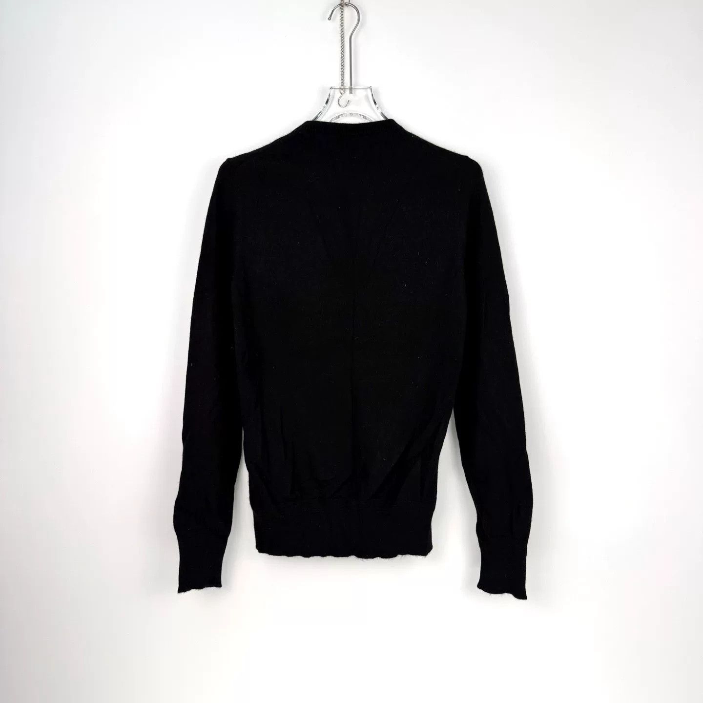 Louis Vuitton LV Black Logo Embroidered Cashmere Sweater XS Size US XS / EU 42 / 0 - 4 Thumbnail