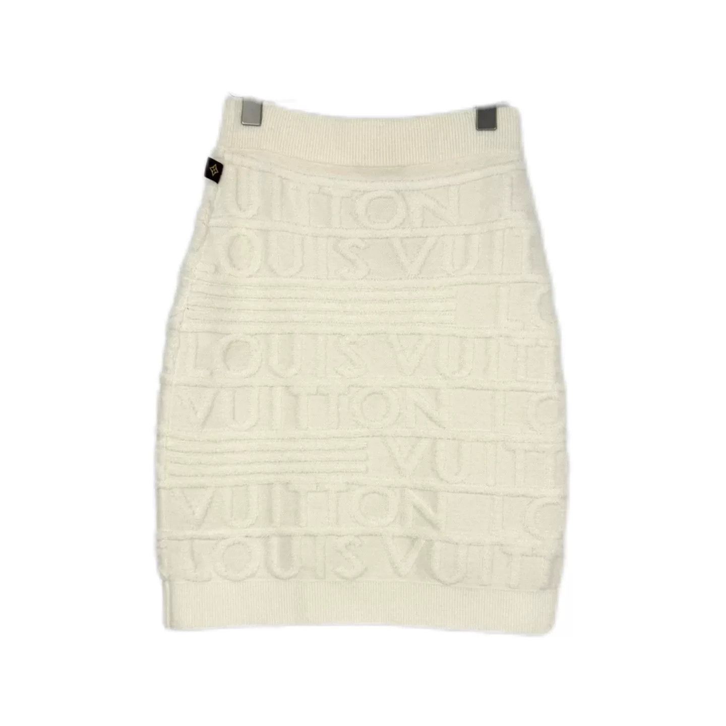 Louis Vuitton Louis Vuitton White Logo Wool Skirt Size US 26 / EU 42 - 2 Thumbnail