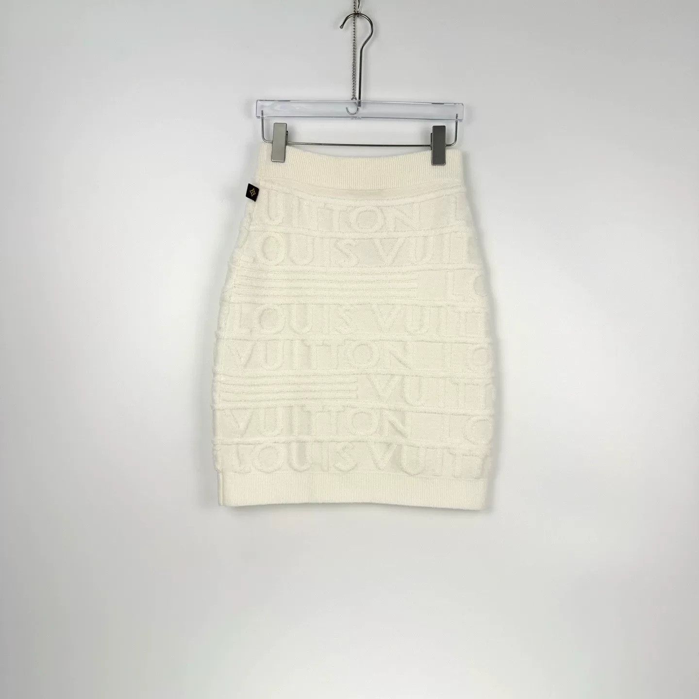 Louis Vuitton Louis Vuitton White Logo Wool Skirt Size US 26 / EU 42 - 4 Thumbnail