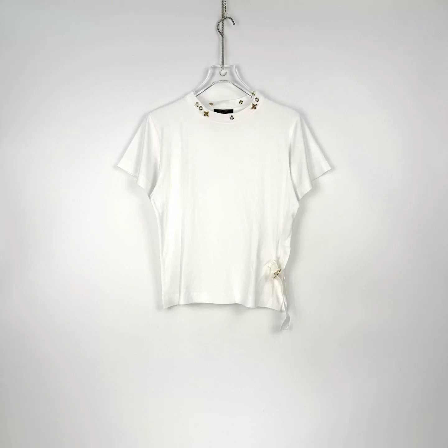 Louis Vuitton Louis Vuitton White Logo Belted Short Sleeve Size US S / EU 44-46 / 1 - 3 Thumbnail