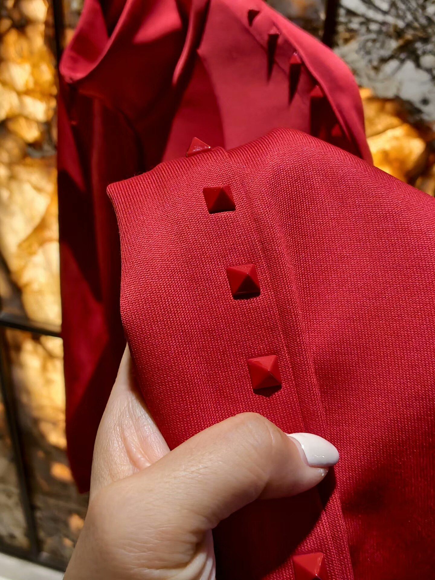 Valentino Valentino Red Rivet Jacket Size 185 Size US XXL / EU 58 / 5 - 2 Thumbnail