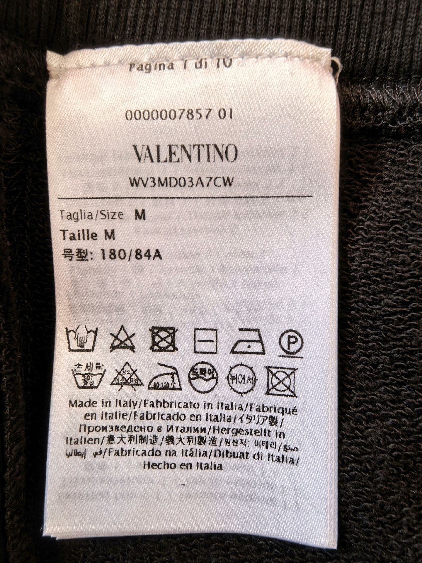 Valentino Valentino Irregular Panel Black Sweatpants M Size US 32 / EU 48 - 6 Thumbnail