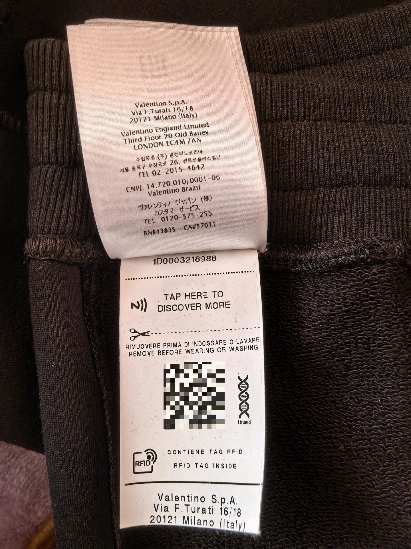 Valentino Valentino Irregular Panel Black Sweatpants M Size US 32 / EU 48 - 8 Thumbnail