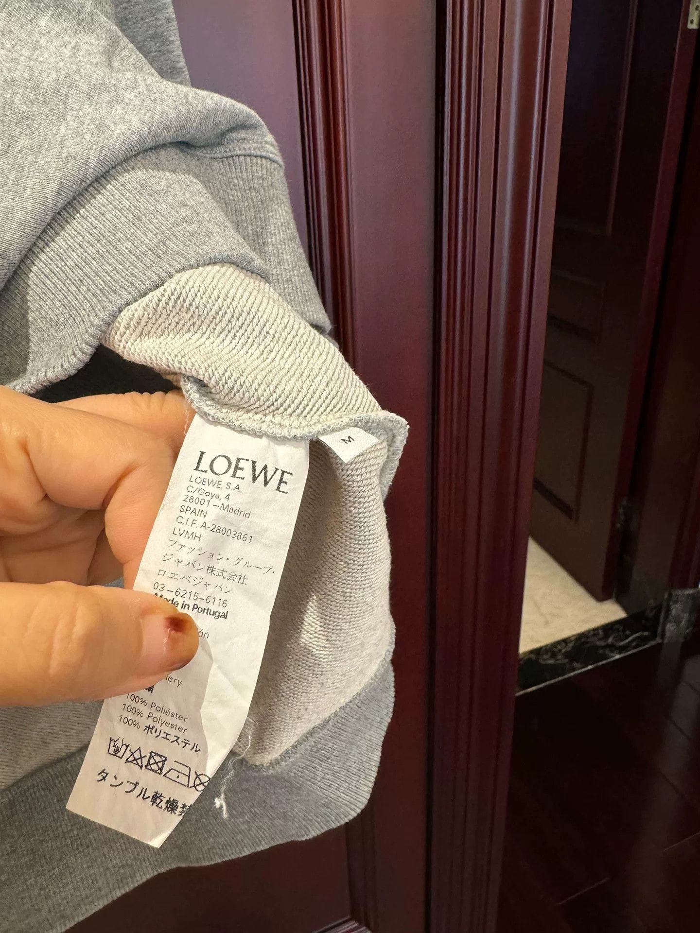 Loewe Loewe Gray Embroidered Crewneck Sweatshirt M Size US M / EU 48-50 / 2 - 4 Thumbnail