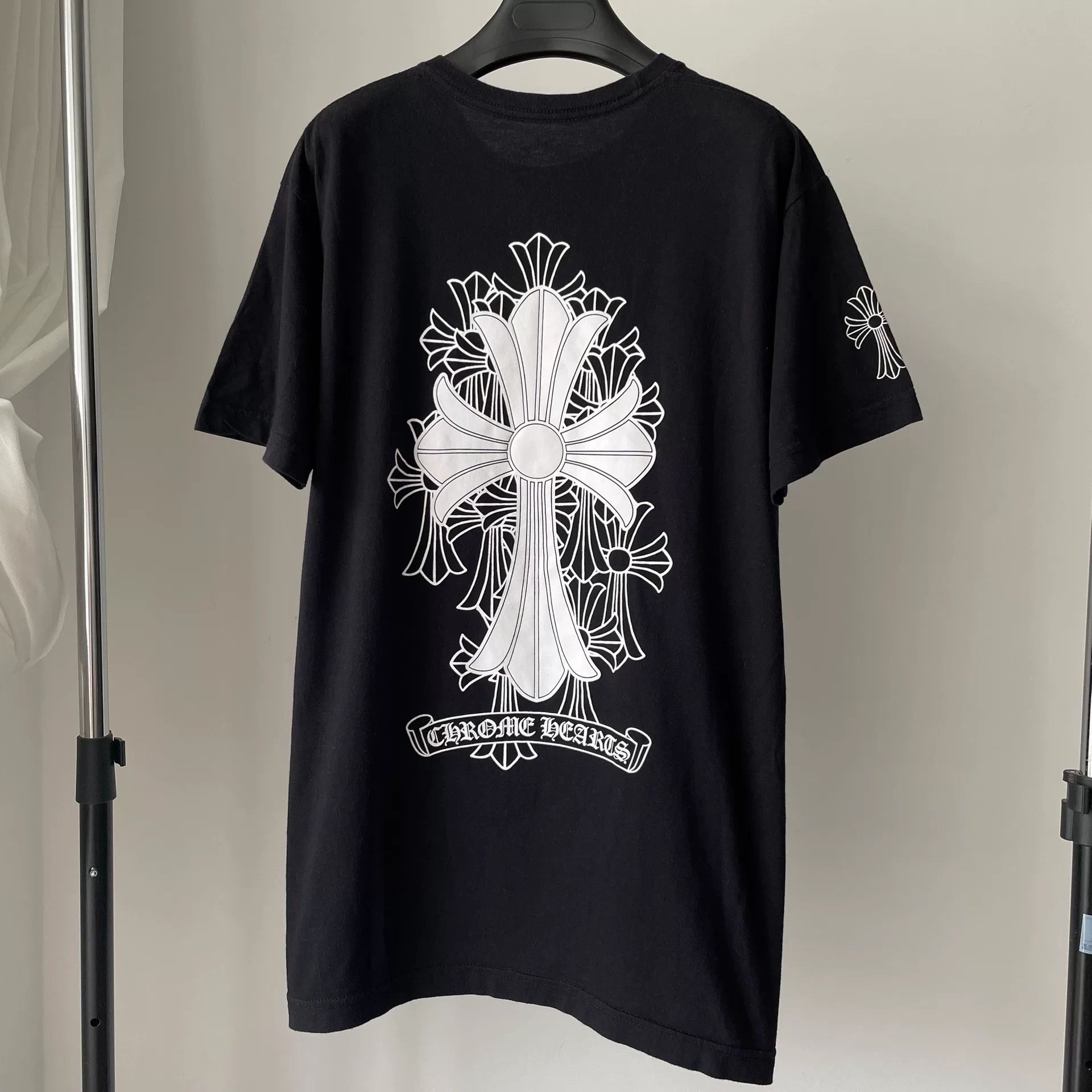 Chrome Hearts Chrome Hearts Black Cross Short Sleeve Tee Size US L / EU 52-54 / 3 - 2 Thumbnail