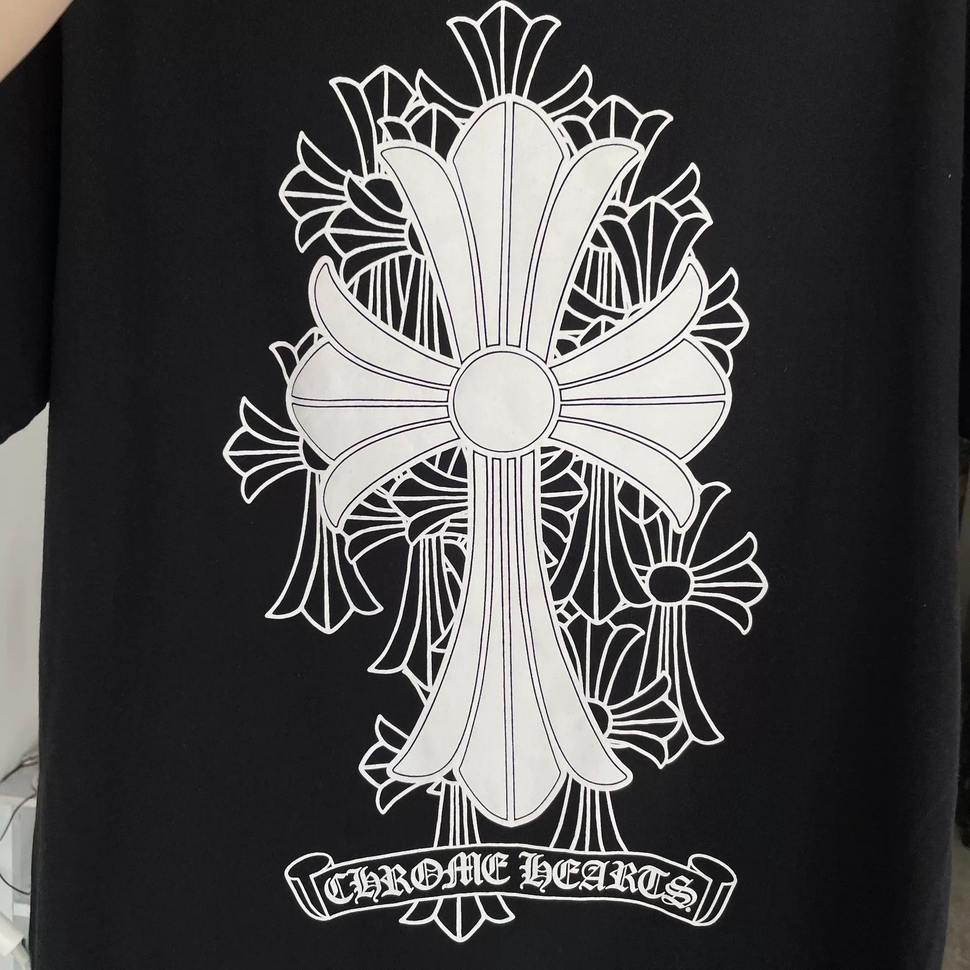 Chrome Hearts Chrome Hearts Black Cross Short Sleeve Tee Size US L / EU 52-54 / 3 - 5 Thumbnail