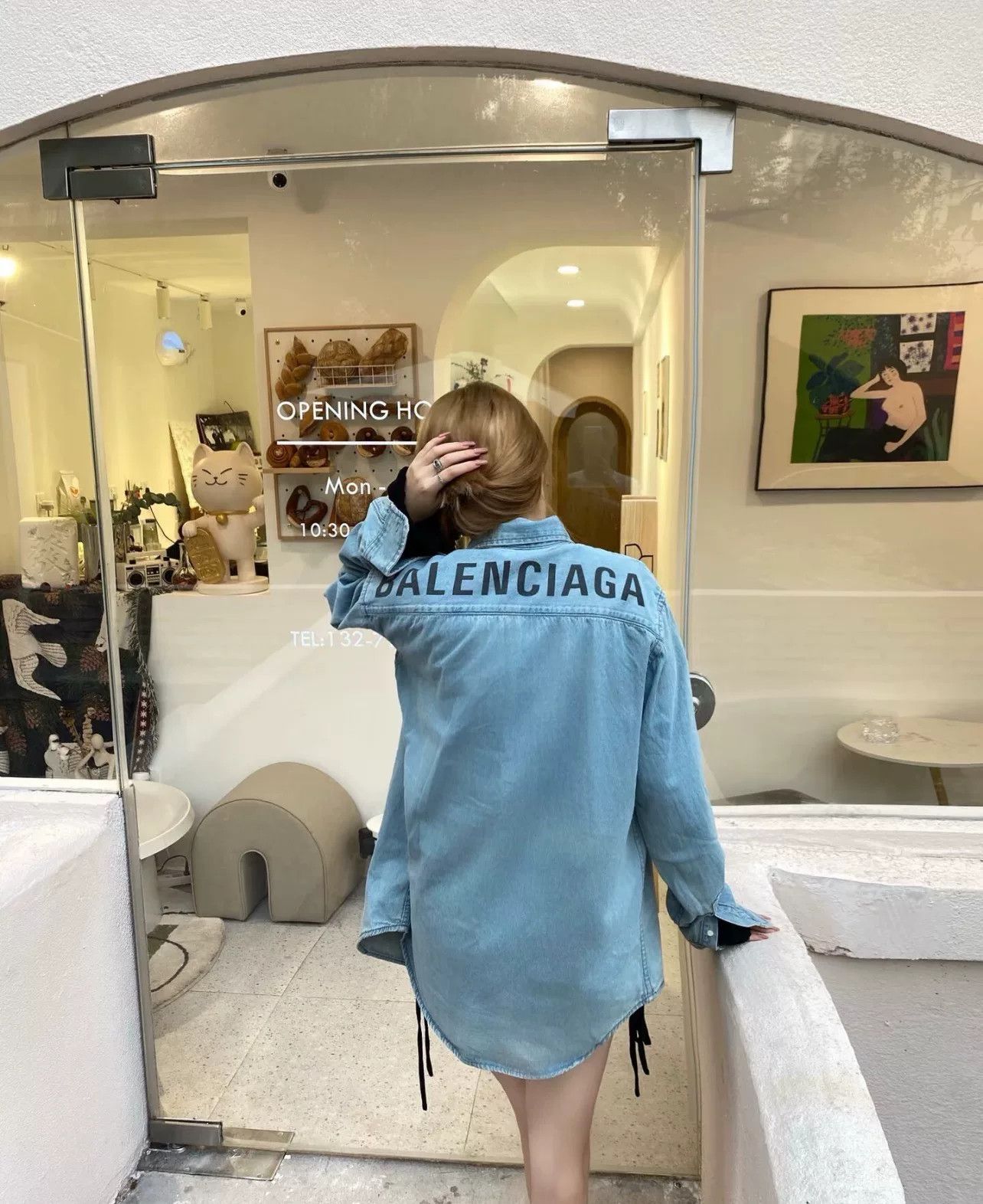 Balenciaga Balenciaga Washed Blue Denim Jacket Size US S / EU 44-46 / 1 - 9 Thumbnail