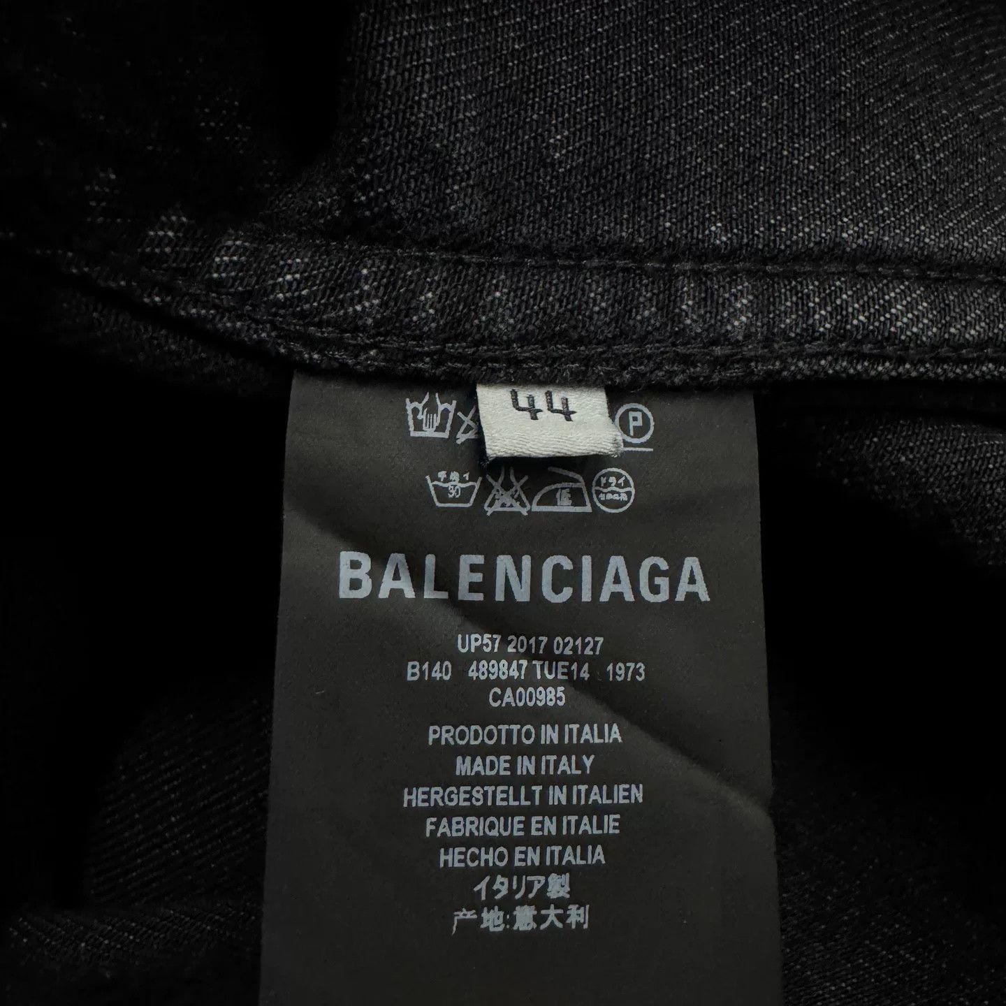 Balenciaga Balenciaga Sinners Embroidered Denim Jacket Size US M / EU 48-50 / 2 - 5 Thumbnail