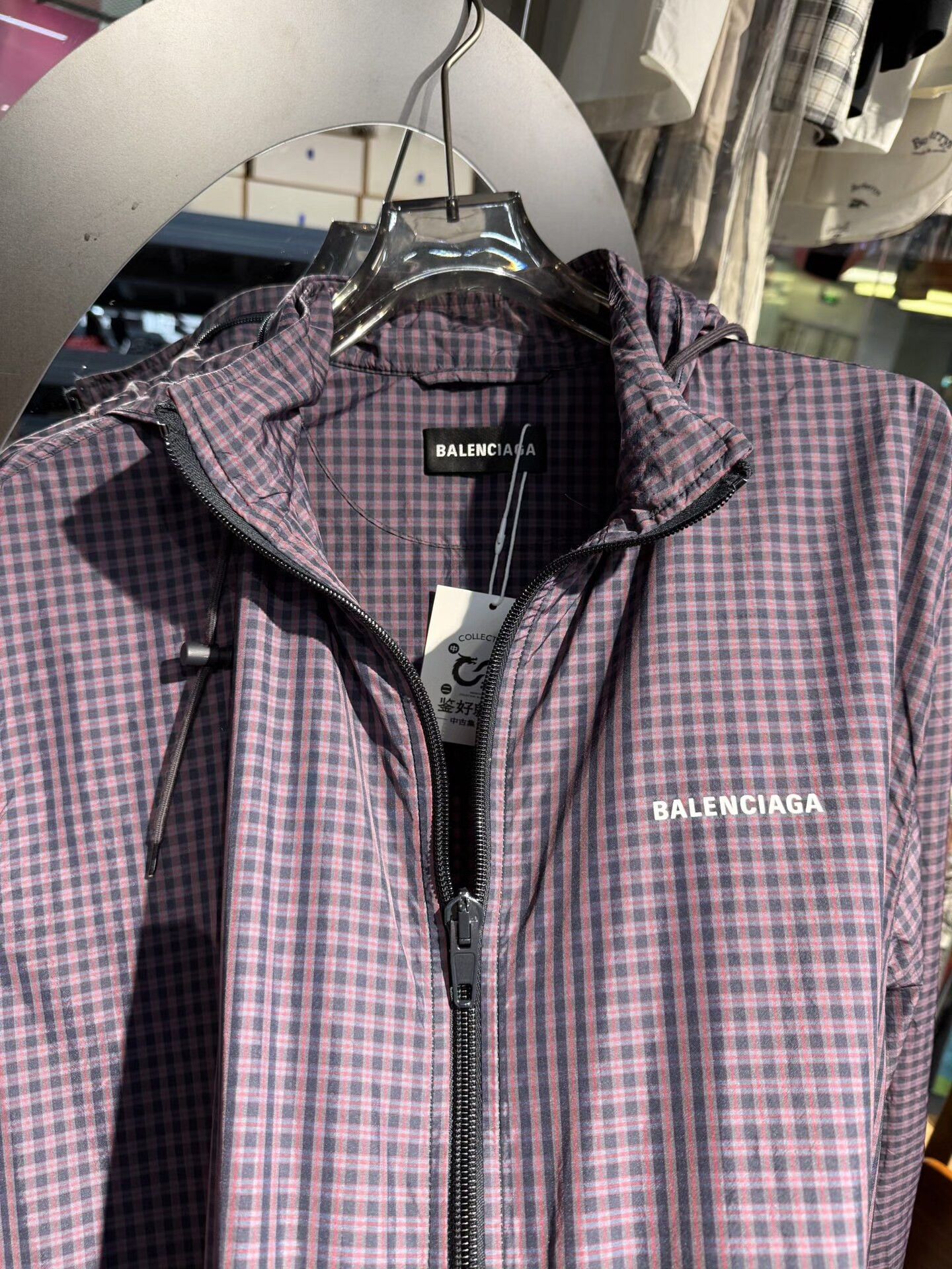 Balenciaga Balenciaga Purple Plaid Trench Coat Size US XL / EU 56 / 4 - 3 Thumbnail