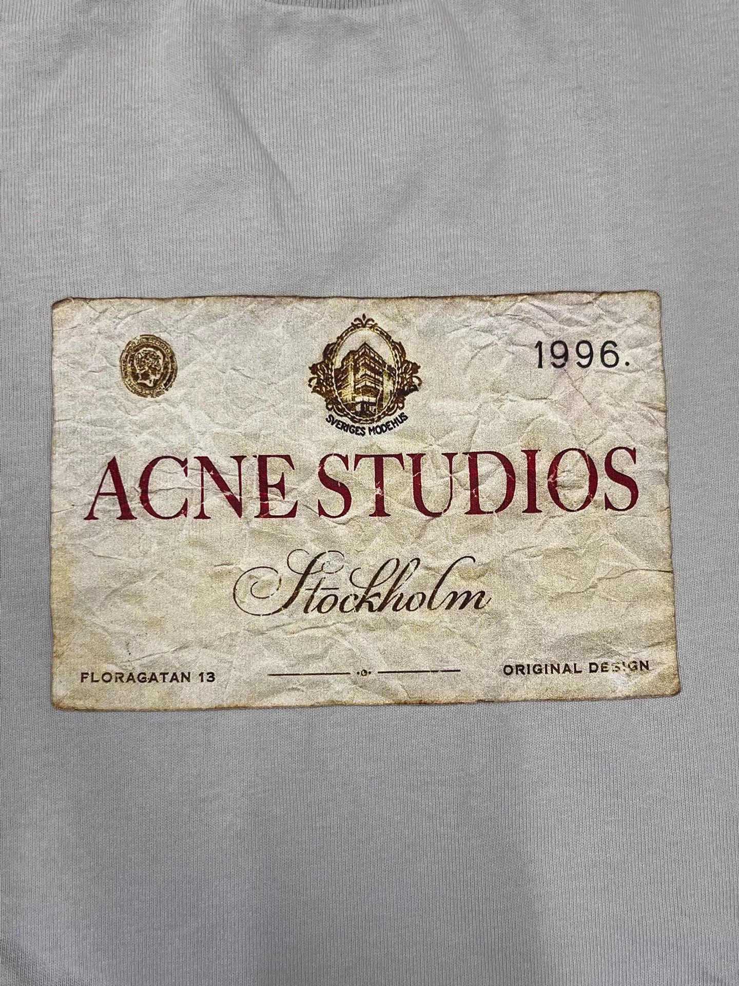 Acne Studios Acne Studios Logo Print Loose Long Sleeve T-shirt Size US L / EU 52-54 / 3 - 3 Thumbnail