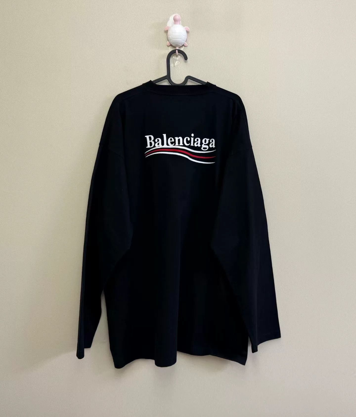 Balenciaga Balenciaga Black Embroidered Cola Longsleeve Size US L / EU 52-54 / 3 - 4 Thumbnail