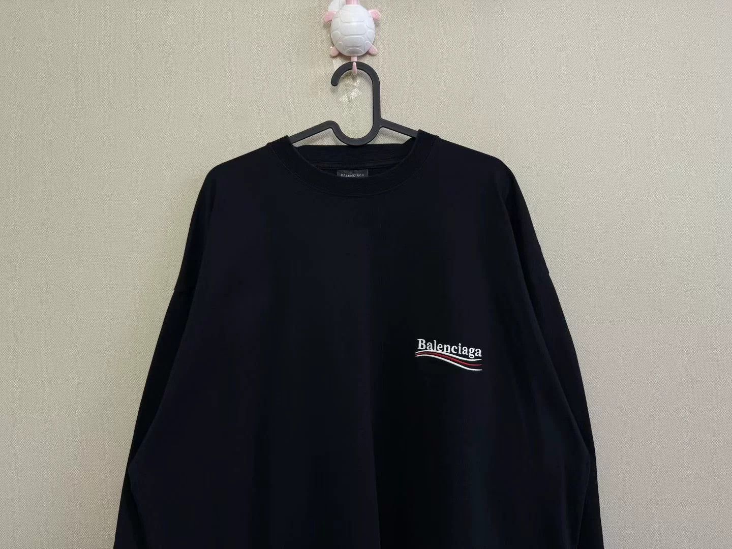 Balenciaga Balenciaga Black Embroidered Cola Longsleeve Size US L / EU 52-54 / 3 - 2 Thumbnail