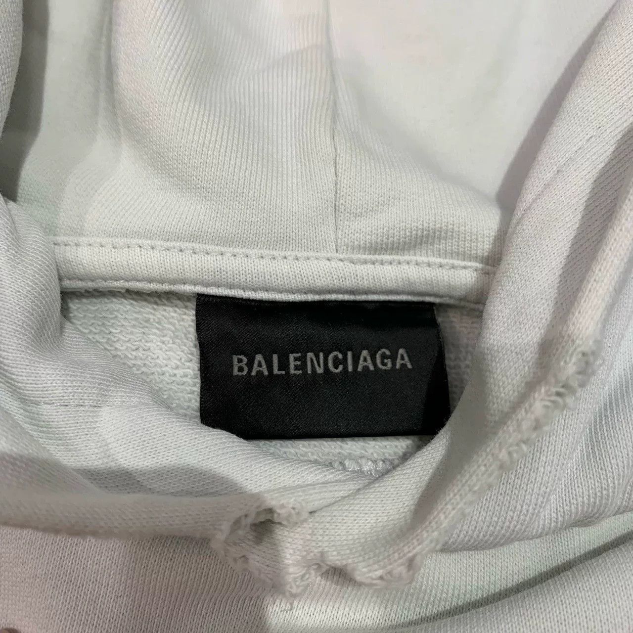 Balenciaga Balenciaga White Green Hoodie Sweatshirt Size US M / EU 48-50 / 2 - 4 Thumbnail