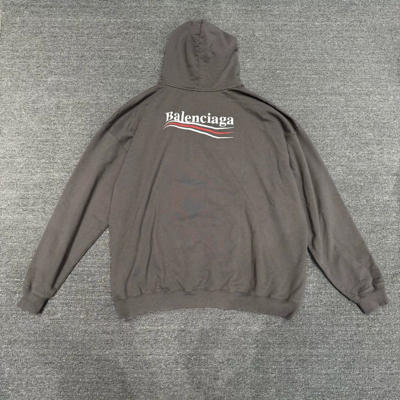 Balenciaga Balenciaga Gray Coke Hoodie XS Size US XS / EU 42 / 0 - 2 Thumbnail