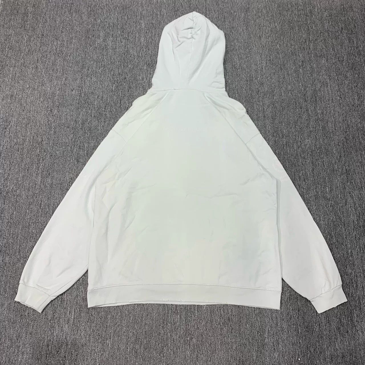Balenciaga Balenciaga FW23 White Hoodie Sweatshirt Size US M / EU 48-50 / 2 - 2 Thumbnail