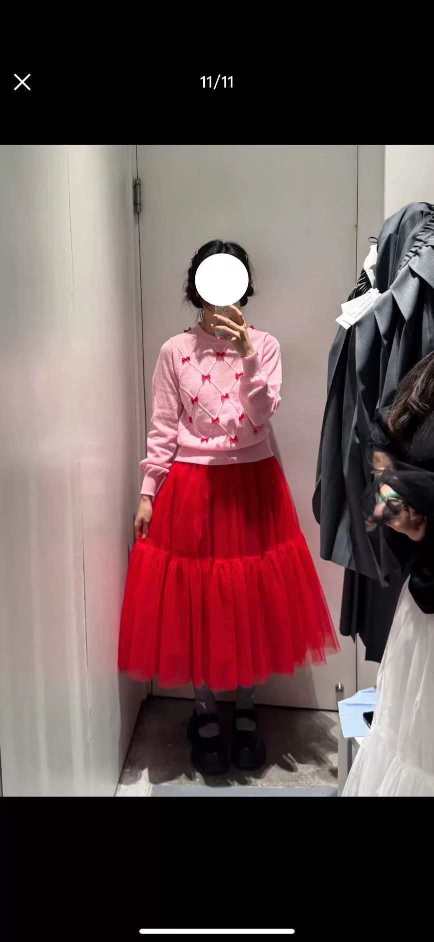Comme des Garcons COMME des GARÇONS Pink Bow Knit Sweater Size US XS / EU 42 / 0 - 8 Thumbnail