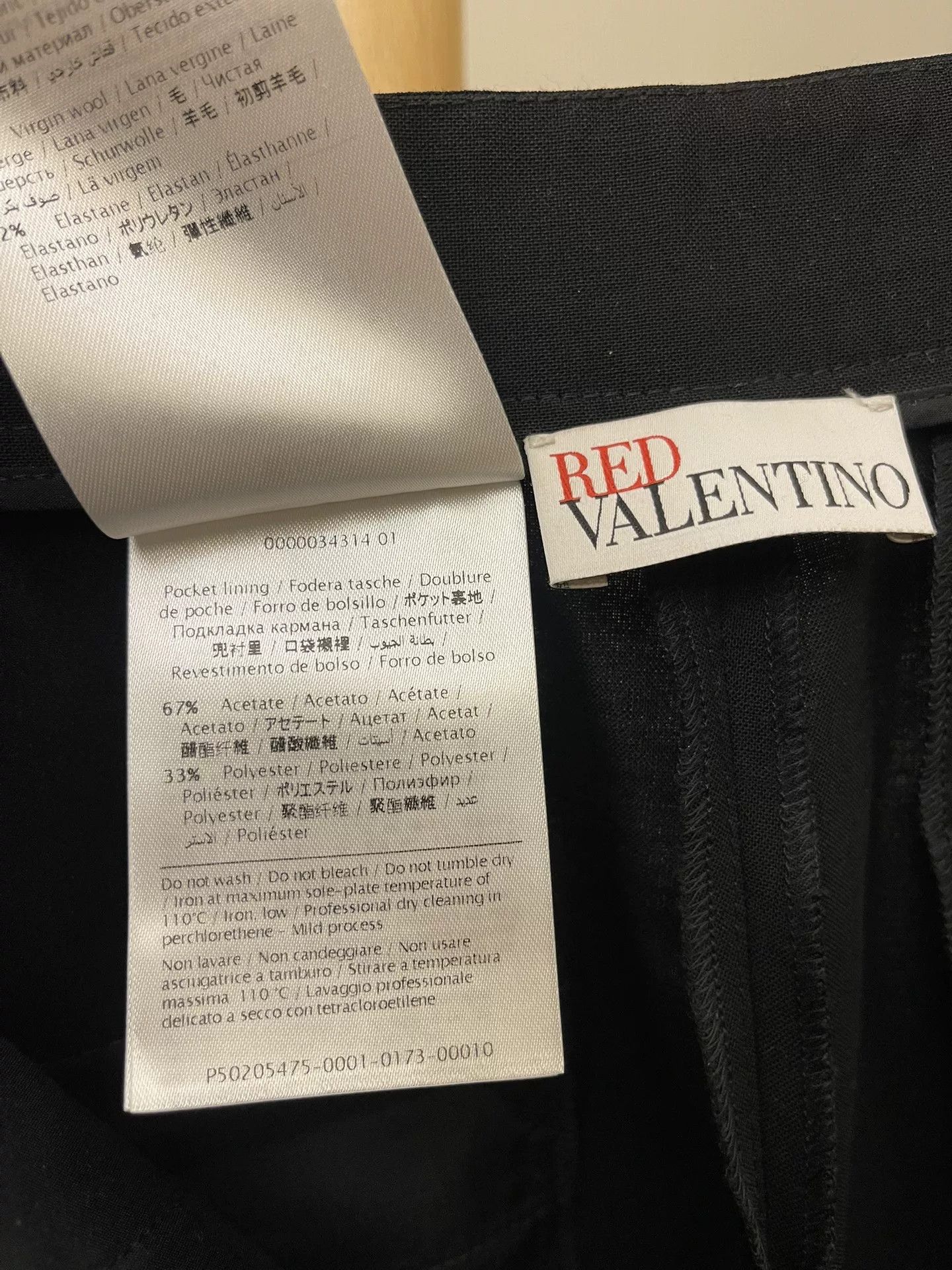 Valentino RED VALENTINO Black Wide-Leg Cropped Pants Size US 38 / EU 54 - 6 Thumbnail