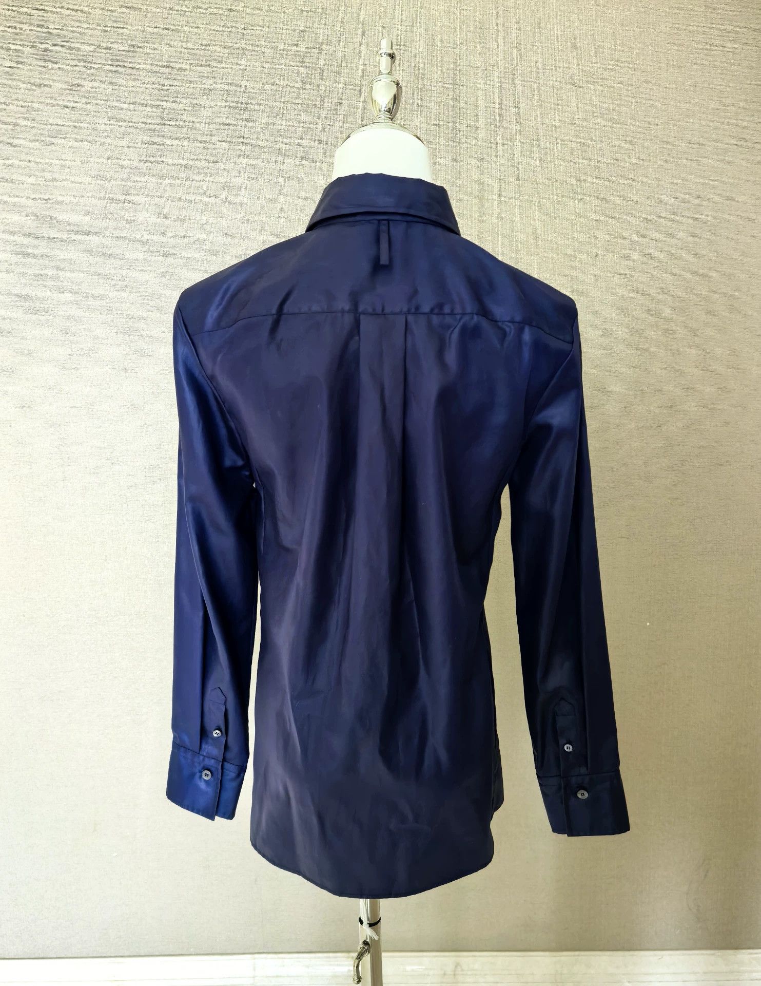 Hermes Hermes Classic Navy Blue Shirt Size US XS / EU 42 / 0 - 2 Thumbnail