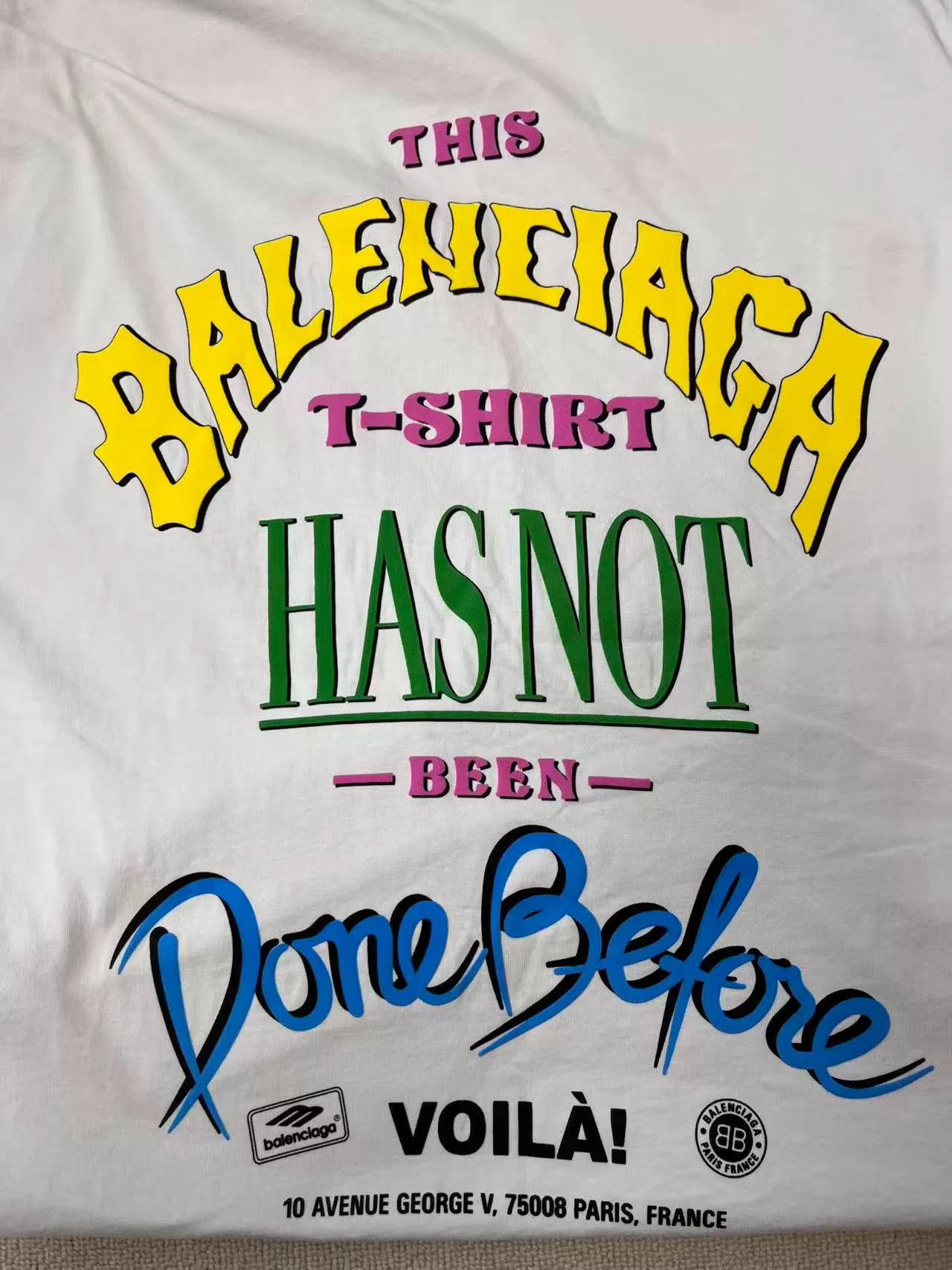 Balenciaga Balenciaga Logo Print Long Round Neck Tee Size US S / EU 44-46 / 1 - 3 Thumbnail