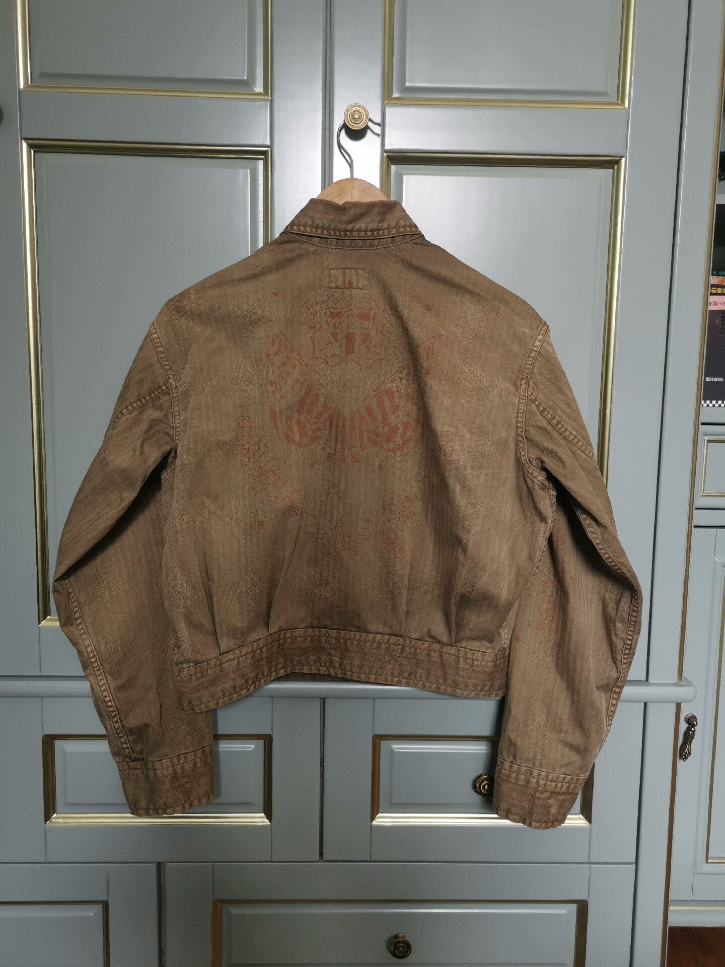 RRL Ralph Lauren RRL Double RL Women's Khaki Printed Jacket Size US S / EU 44-46 / 1 - 2 Thumbnail