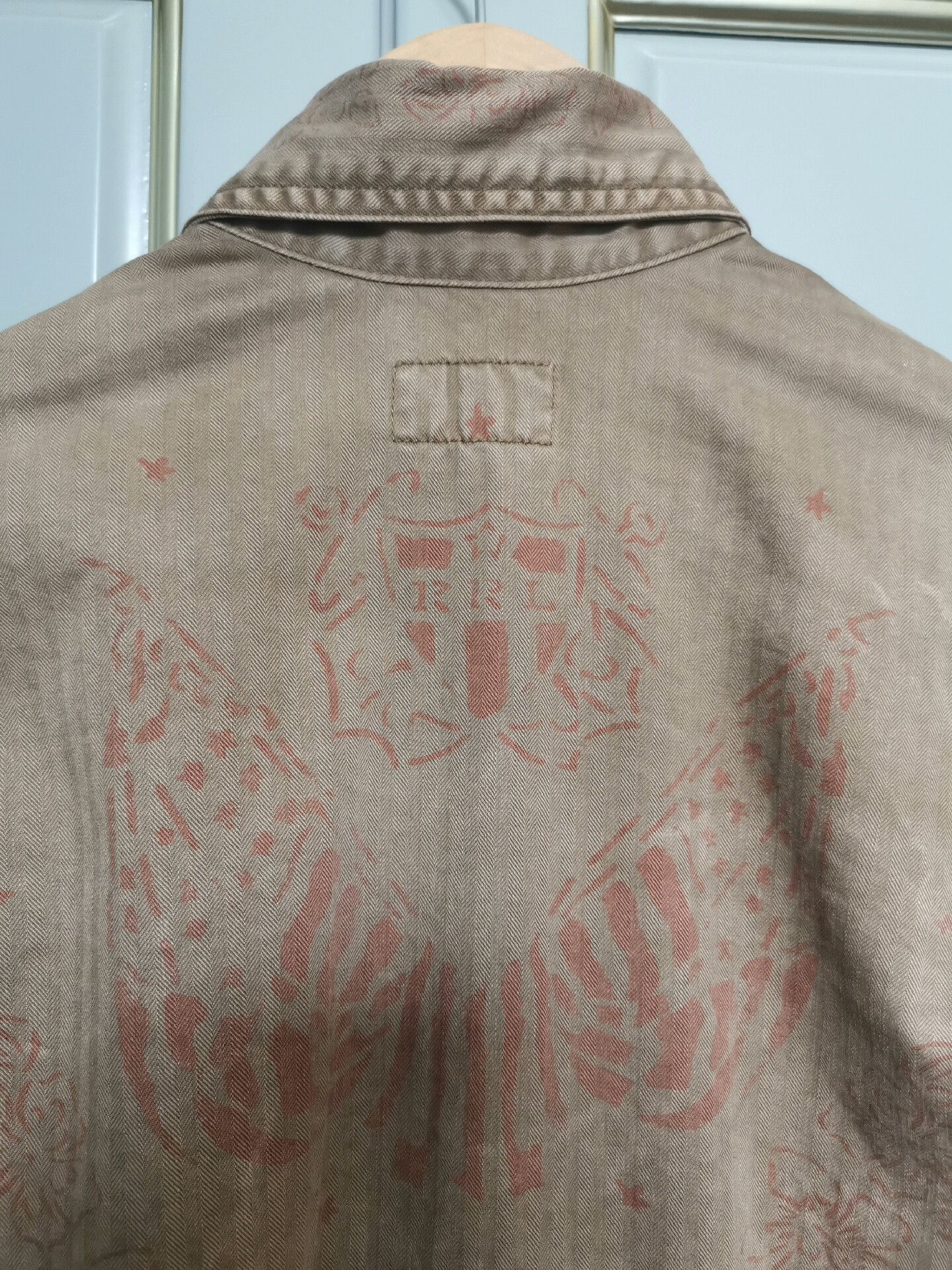 RRL Ralph Lauren RRL Double RL Women's Khaki Printed Jacket Size US S / EU 44-46 / 1 - 3 Thumbnail
