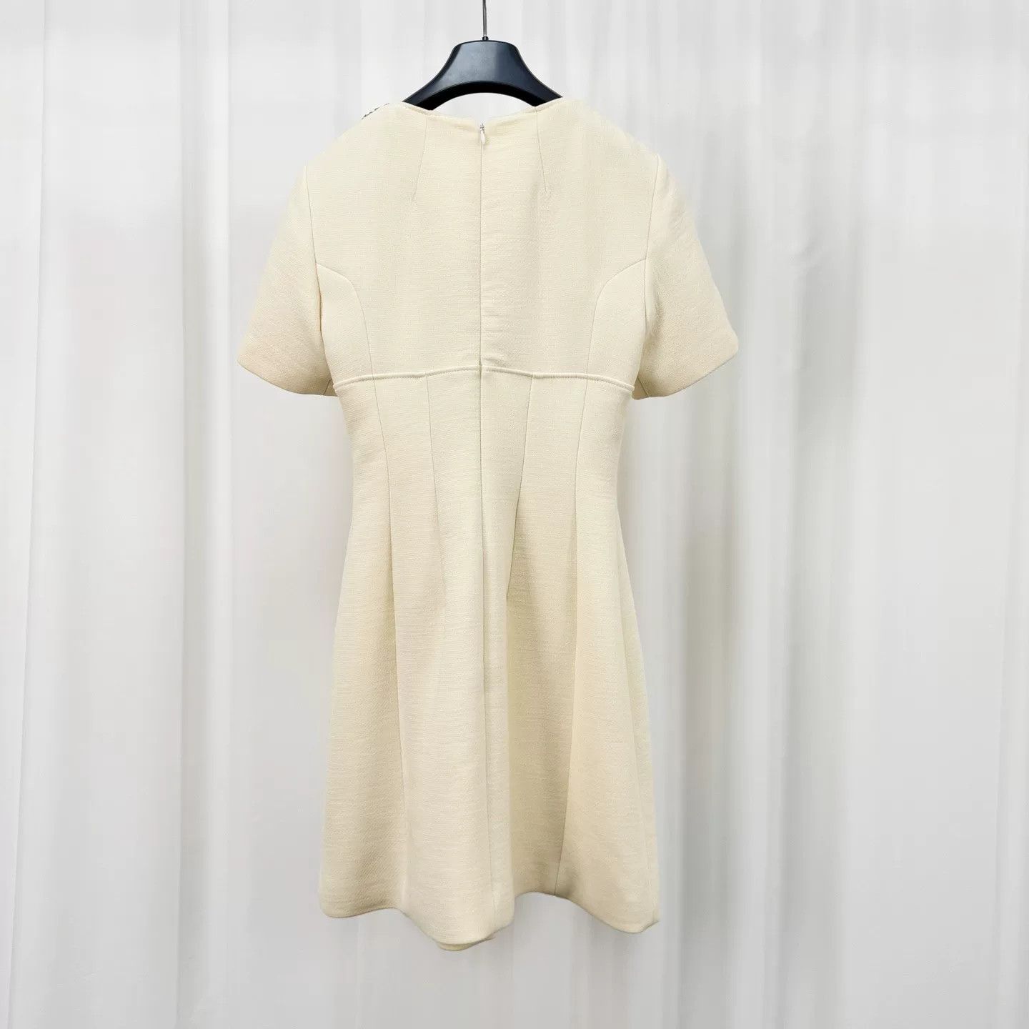 Dior dior cream zip-up dress size 34 Size US 34 / EU 50 - 2 Thumbnail