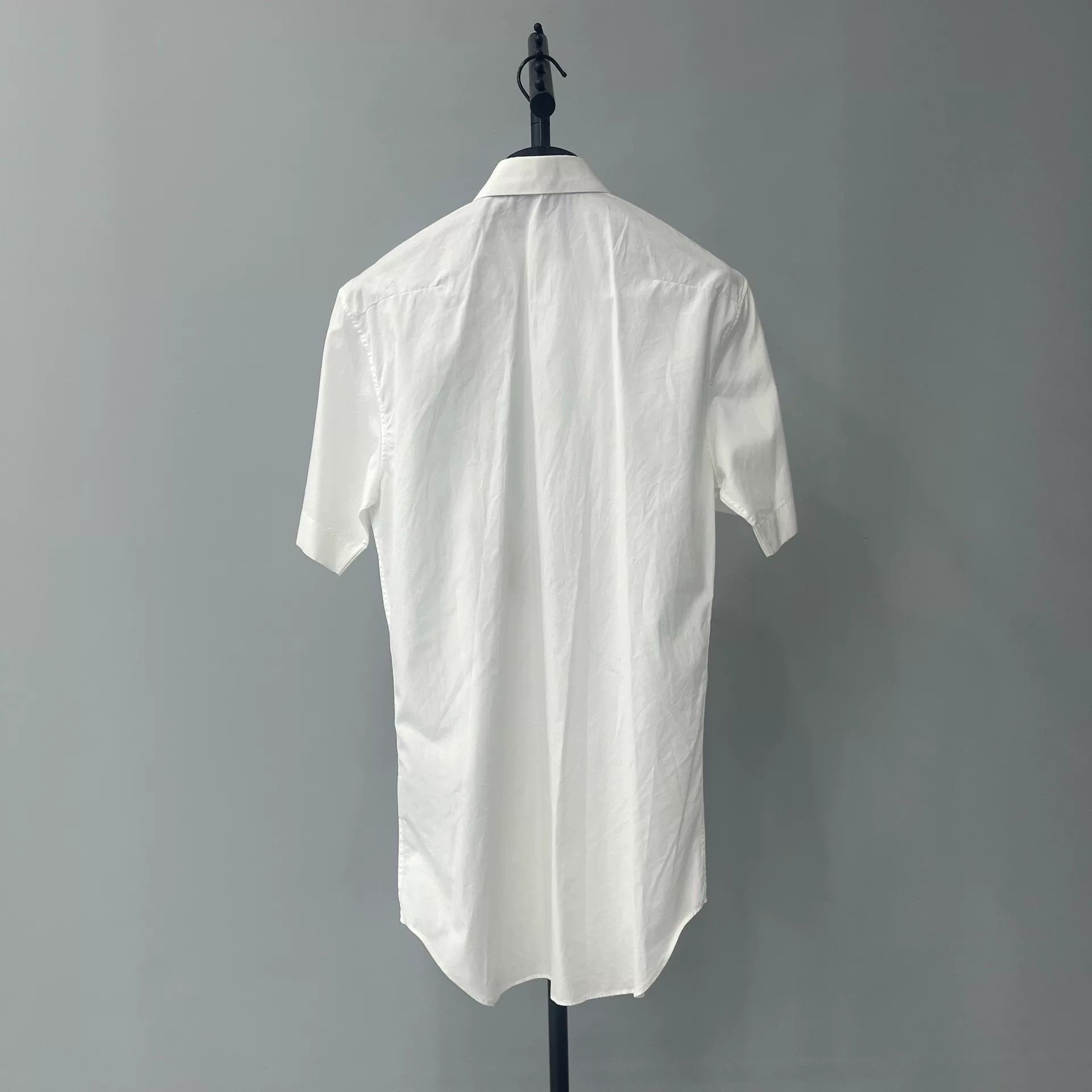 dior white printed short sleeve t-shirt