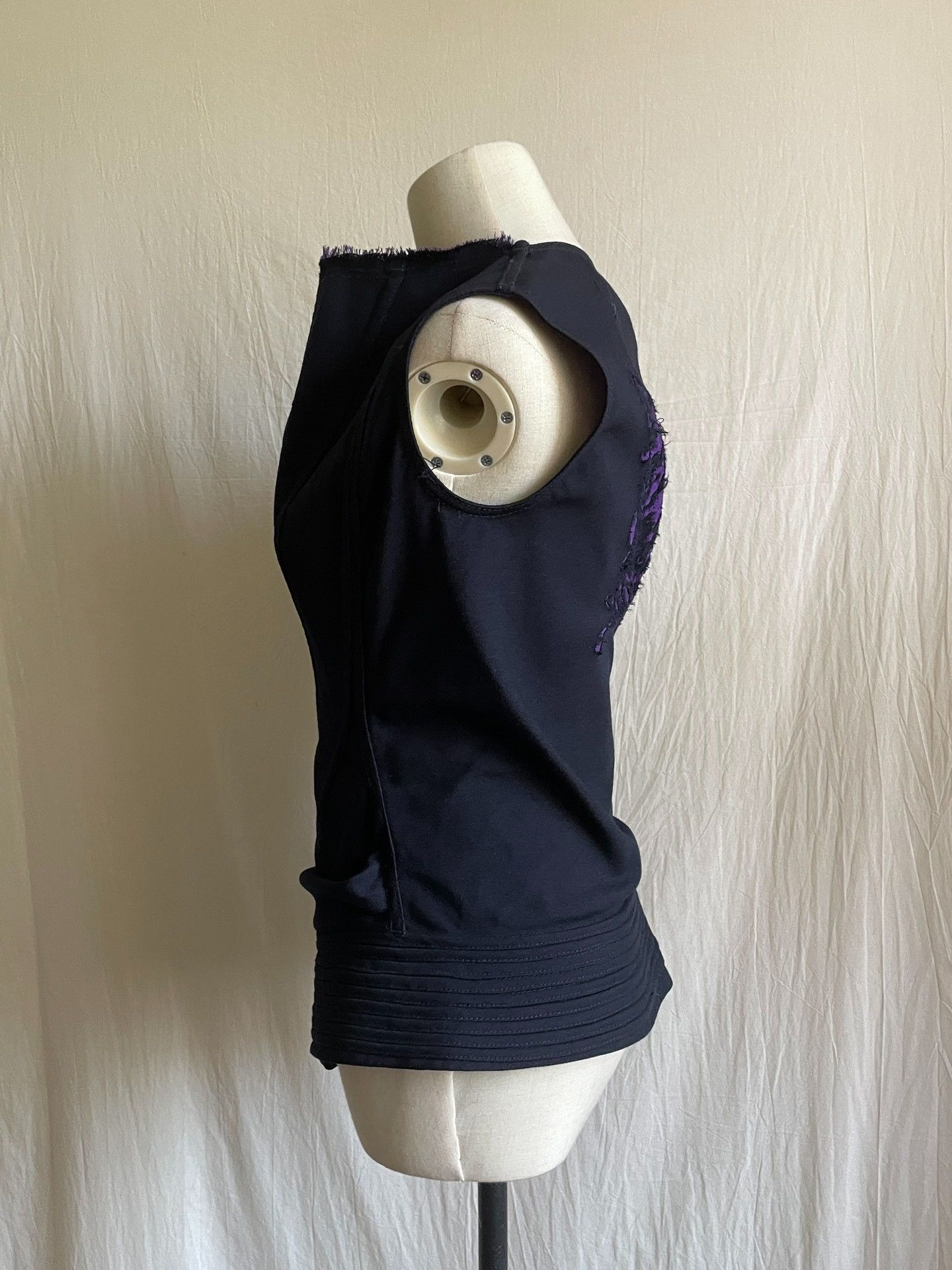 Junya Watanabe sleeveless shirt with purple butterfly design Size US S / EU 44-46 / 1 - 5 Thumbnail