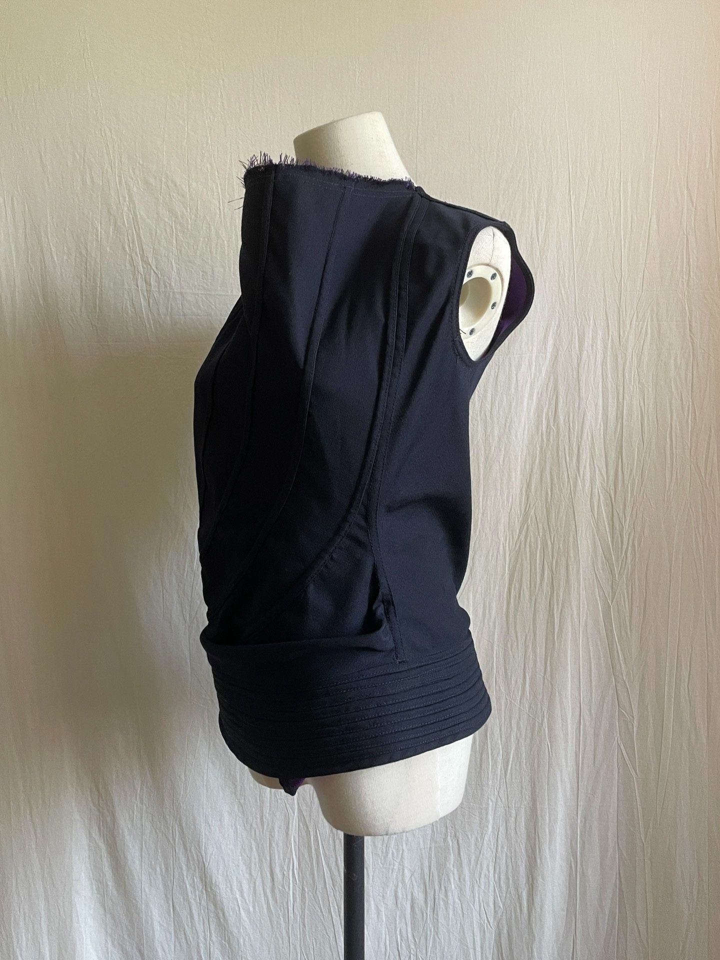 Junya Watanabe sleeveless shirt with purple butterfly design Size US S / EU 44-46 / 1 - 4 Thumbnail