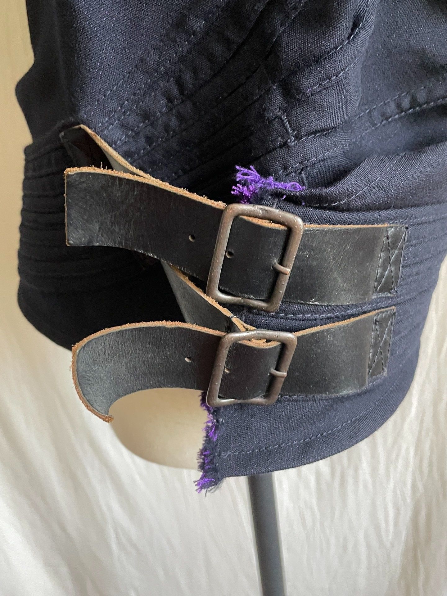 Junya Watanabe sleeveless shirt with purple butterfly design Size US S / EU 44-46 / 1 - 7 Thumbnail