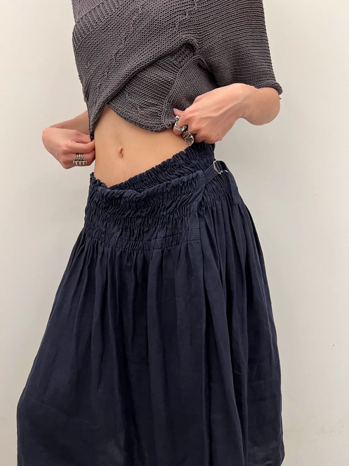 Junya Watanabe junya watanabe vintage cotton linen skirt Size US 29 - 2 Thumbnail