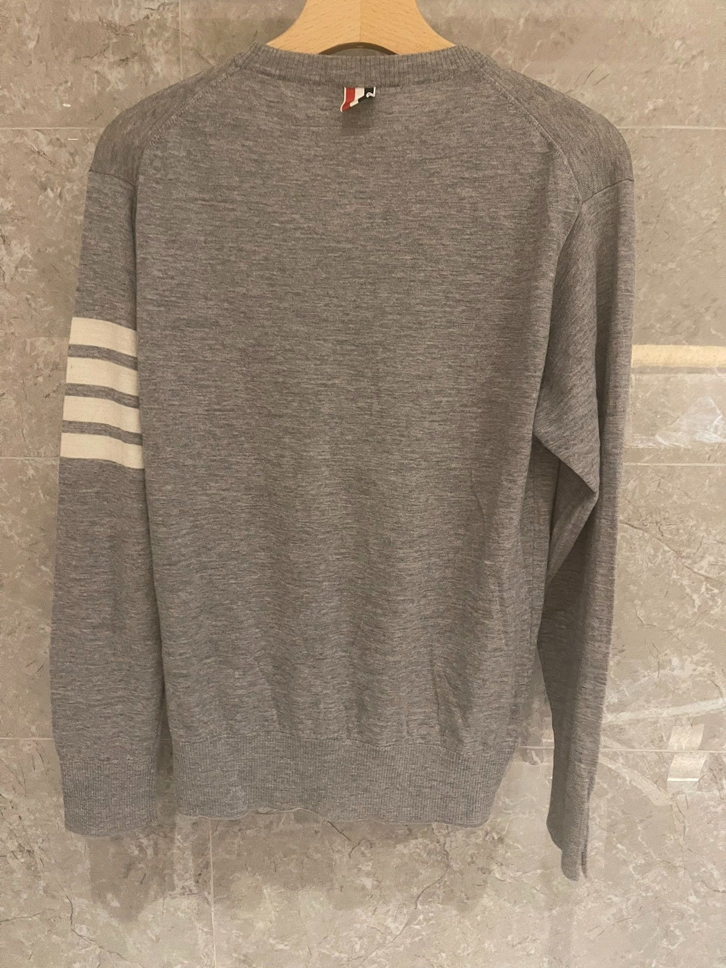 Thom Browne gray button-up knit sweater size 3 Size US M / EU 48-50 / 2 - 2 Thumbnail