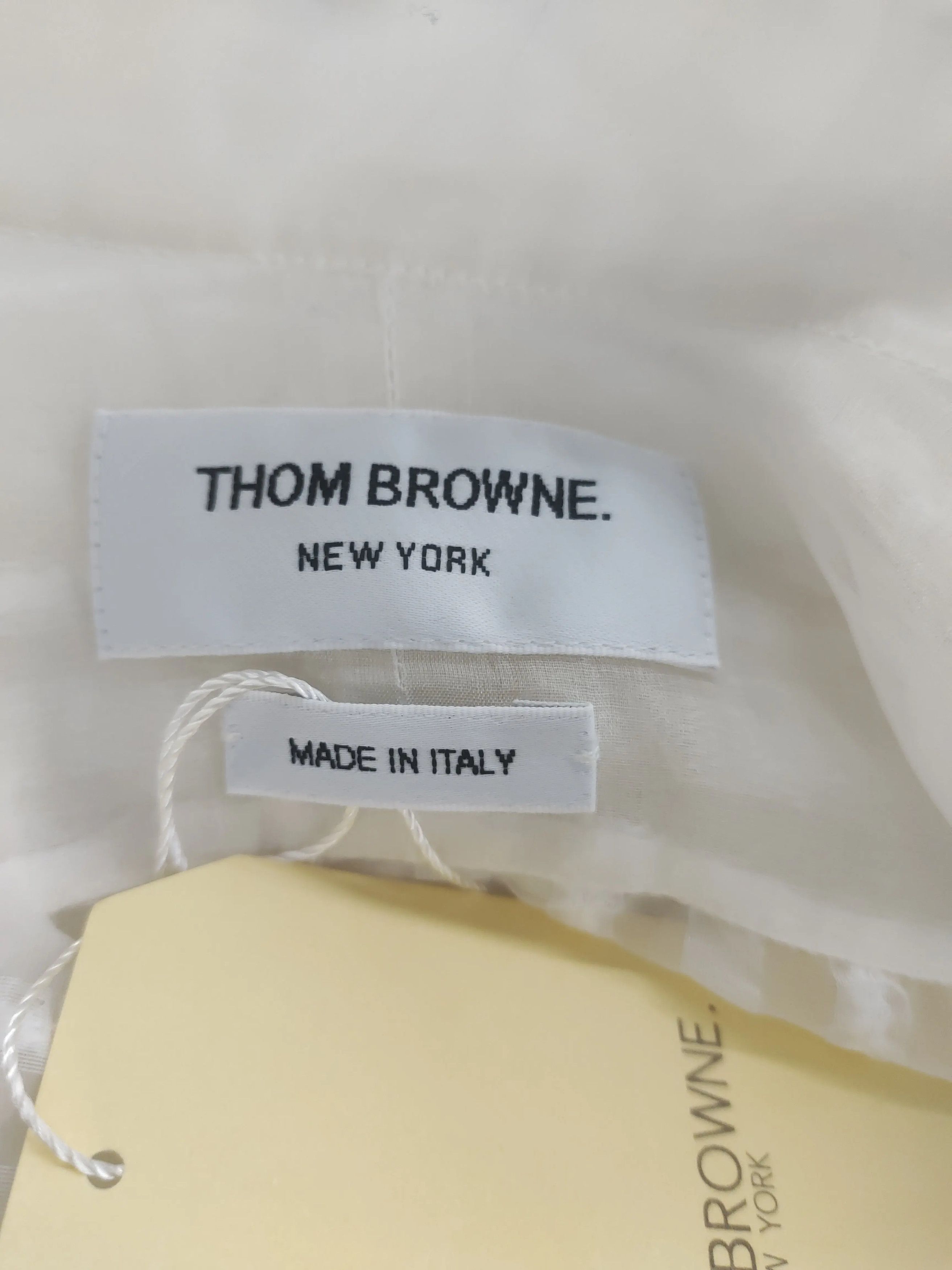 Thom Browne thom browne white sheer shirt size 40 Size US M / EU 48-50 / 2 - 3 Thumbnail