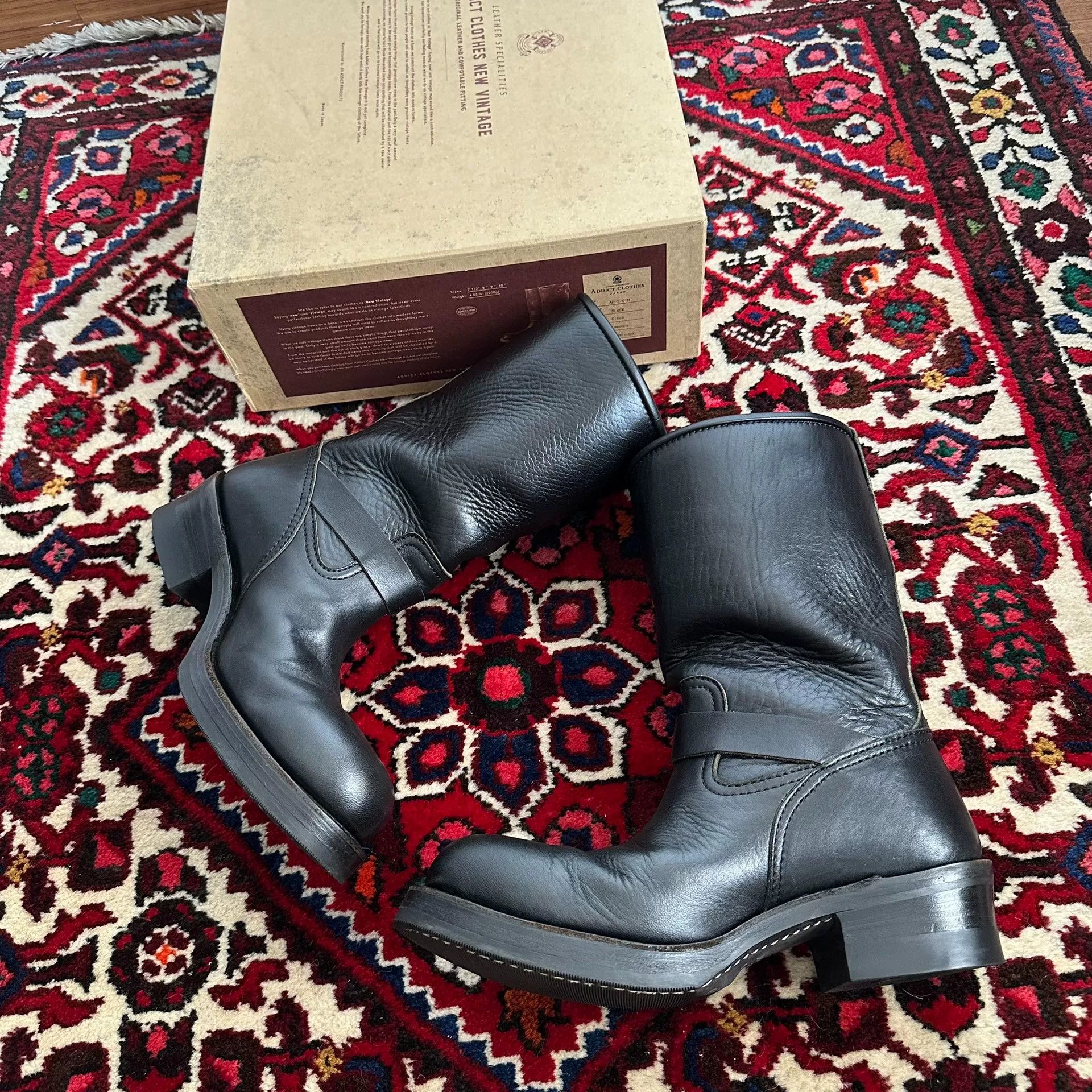 Viberg black engineer boots for men Size US 8 / EU 41 - 5 Thumbnail