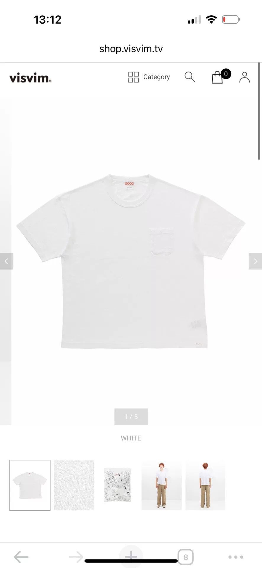 Visvim visvim jumbo short sleeve t-shirt Size US L / EU 52-54 / 3 - 6 Thumbnail