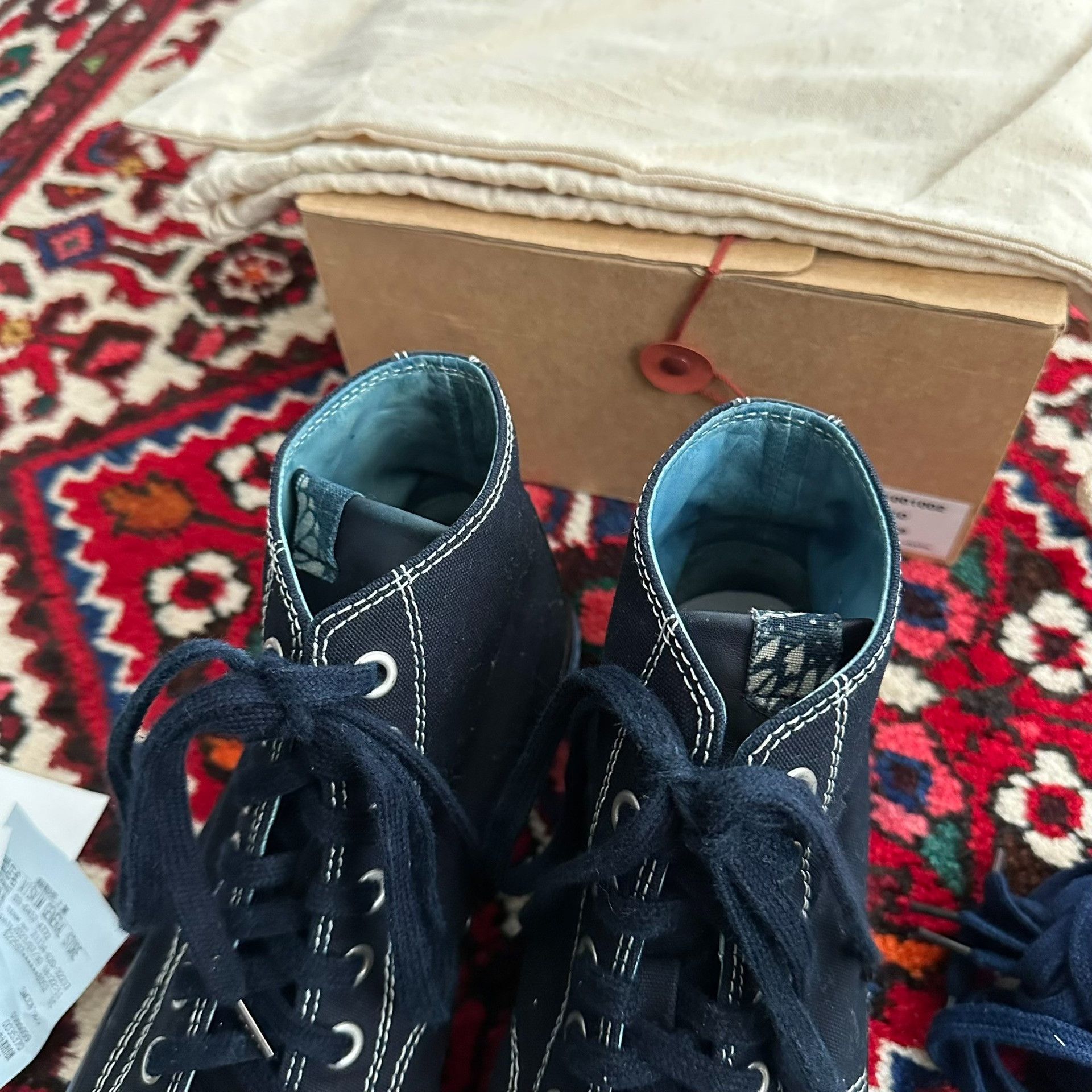 Visvim visvim skagway hi canvas shoes in blue Size US 9.5 / EU 42-43 - 6 Thumbnail